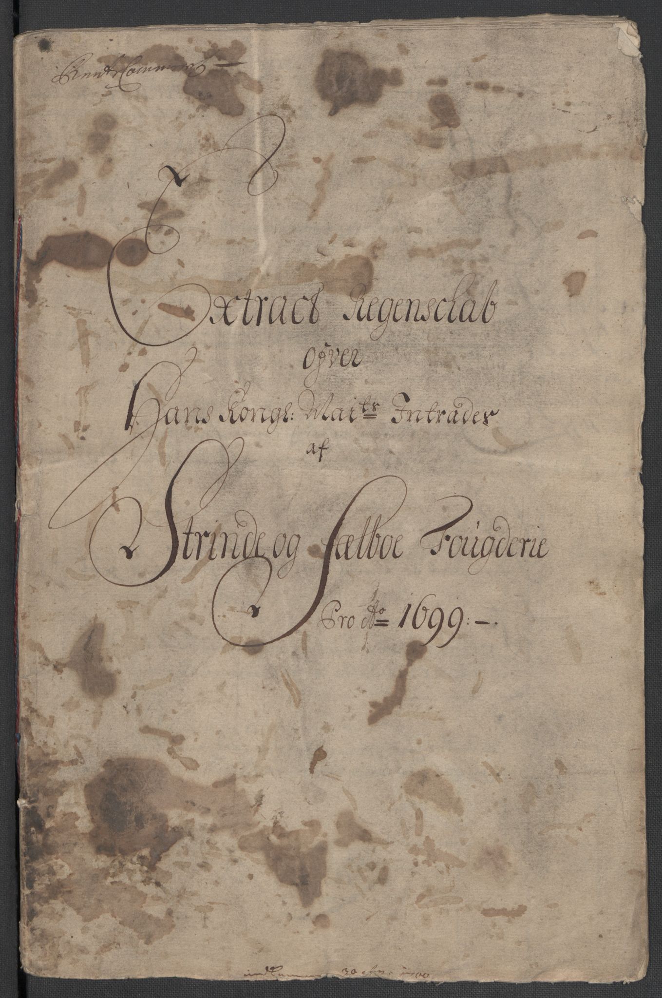 Rentekammeret inntil 1814, Reviderte regnskaper, Fogderegnskap, RA/EA-4092/R61/L4107: Fogderegnskap Strinda og Selbu, 1698-1700, s. 183