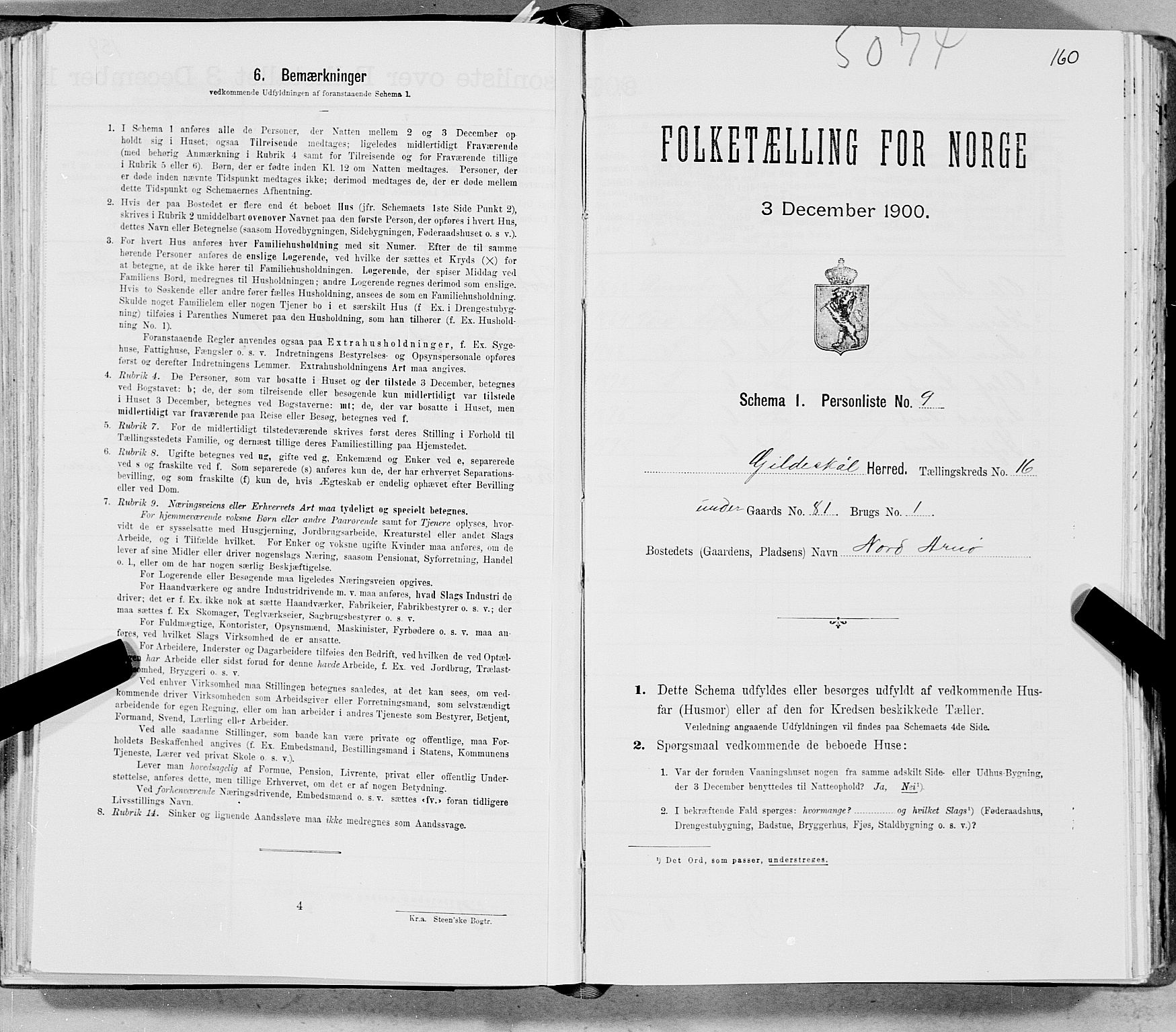 SAT, Folketelling 1900 for 1838 Gildeskål herred, 1900, s. 1669