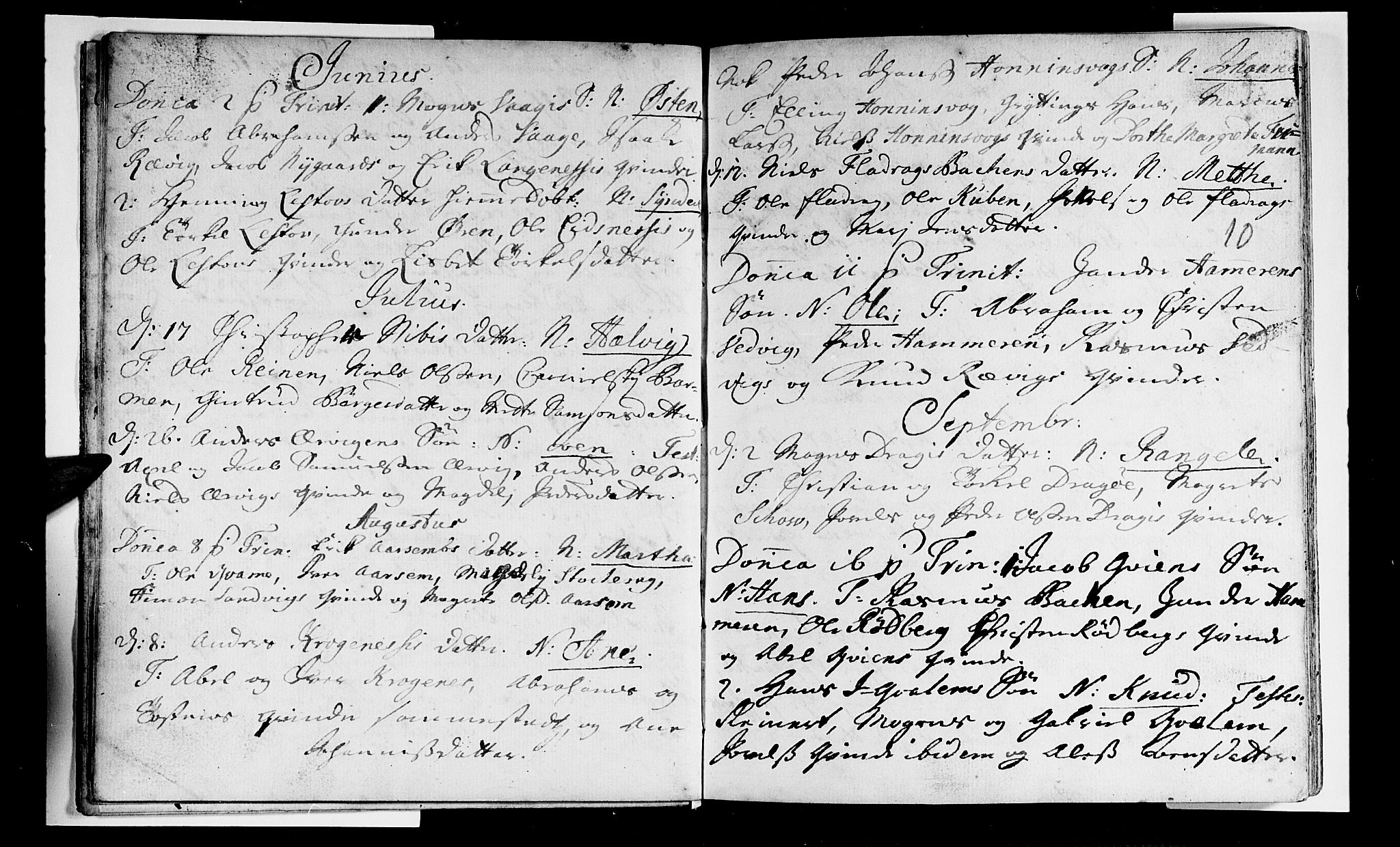 Selje sokneprestembete, AV/SAB-A-99938/H/Ha/Haa/Haaa: Ministerialbok nr. A 3, 1731-1743, s. 10