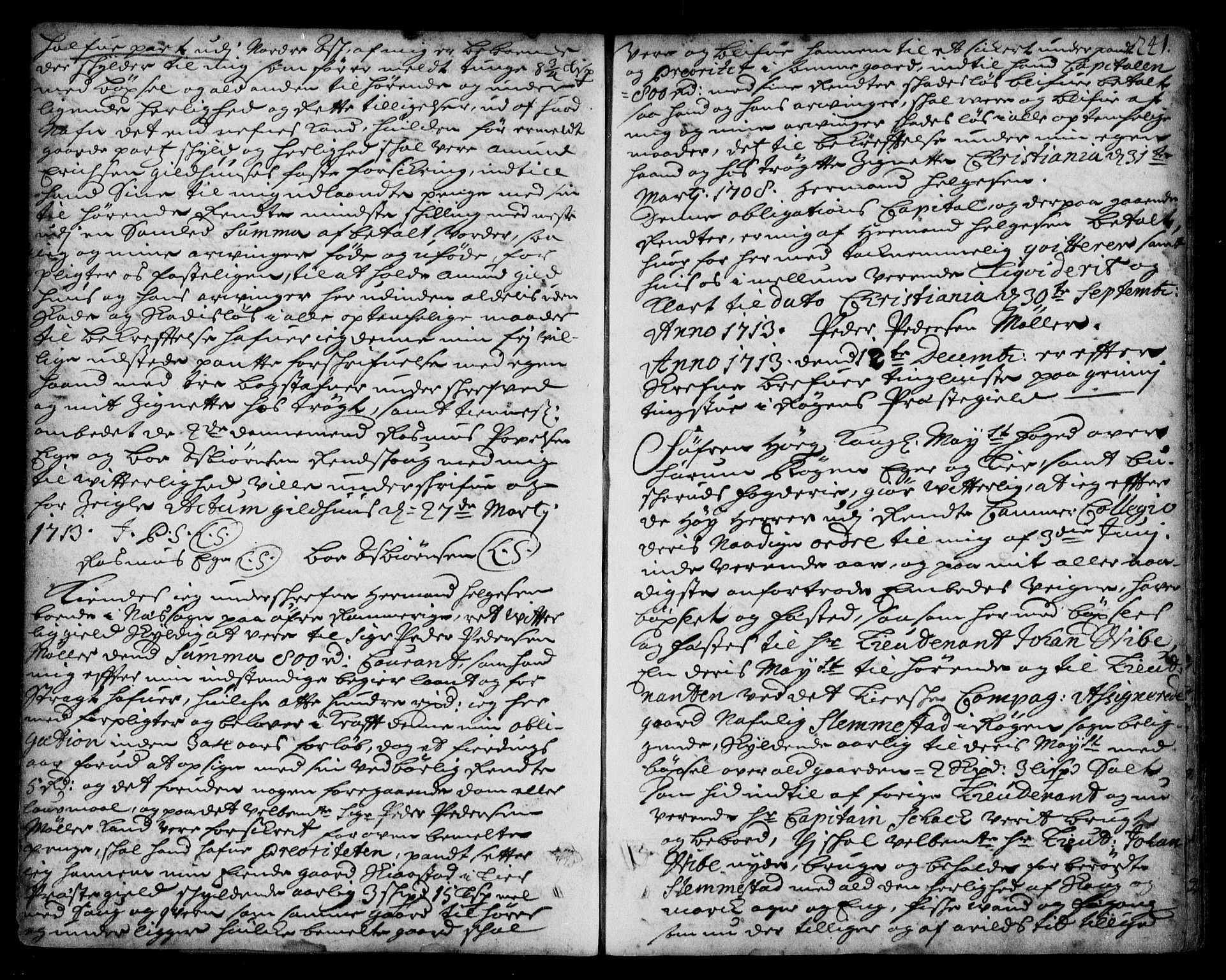 Lier, Røyken og Hurum sorenskriveri, SAKO/A-89/G/Ga/Gaa/L0001: Pantebok nr. I, 1701-1725, s. 241