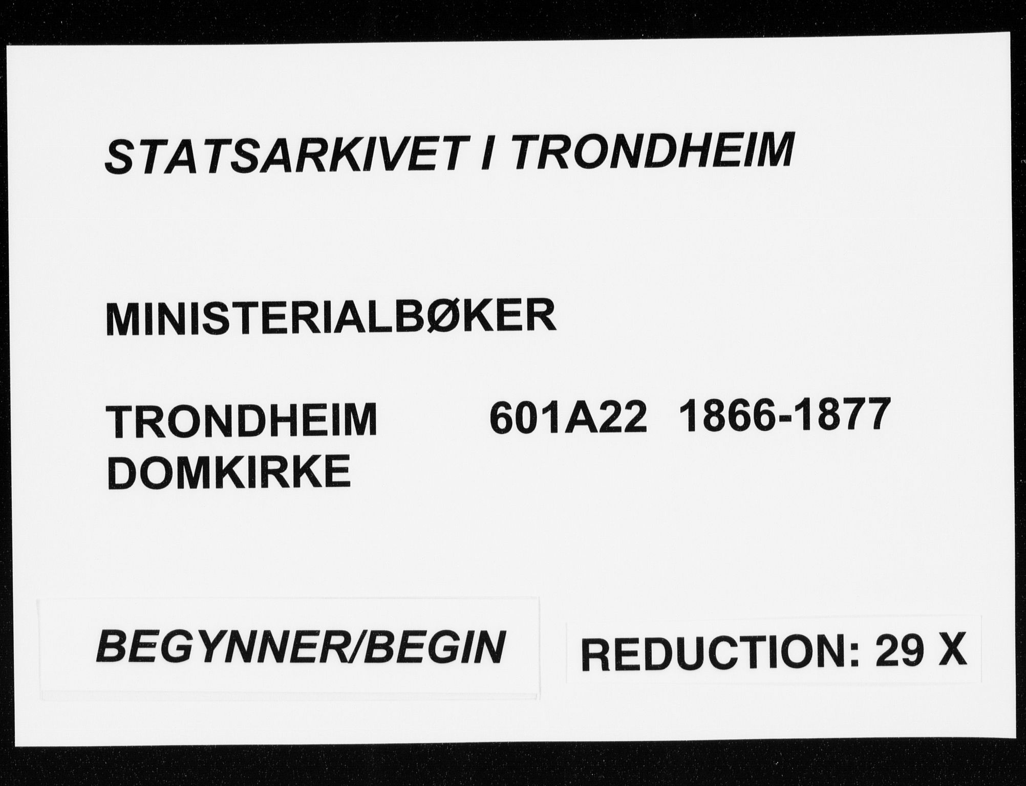 Ministerialprotokoller, klokkerbøker og fødselsregistre - Sør-Trøndelag, SAT/A-1456/601/L0054: Ministerialbok nr. 601A22, 1866-1877