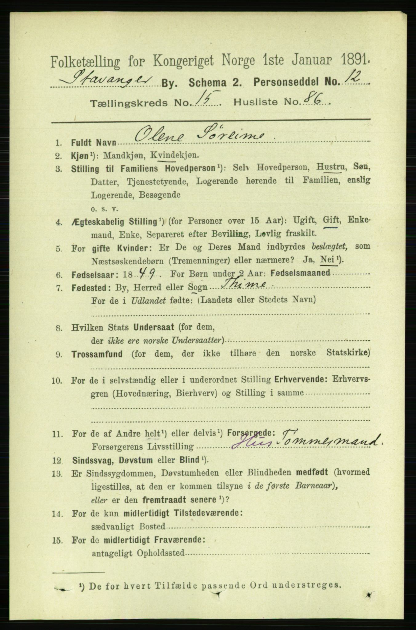 RA, Folketelling 1891 for 1103 Stavanger kjøpstad, 1891, s. 18684