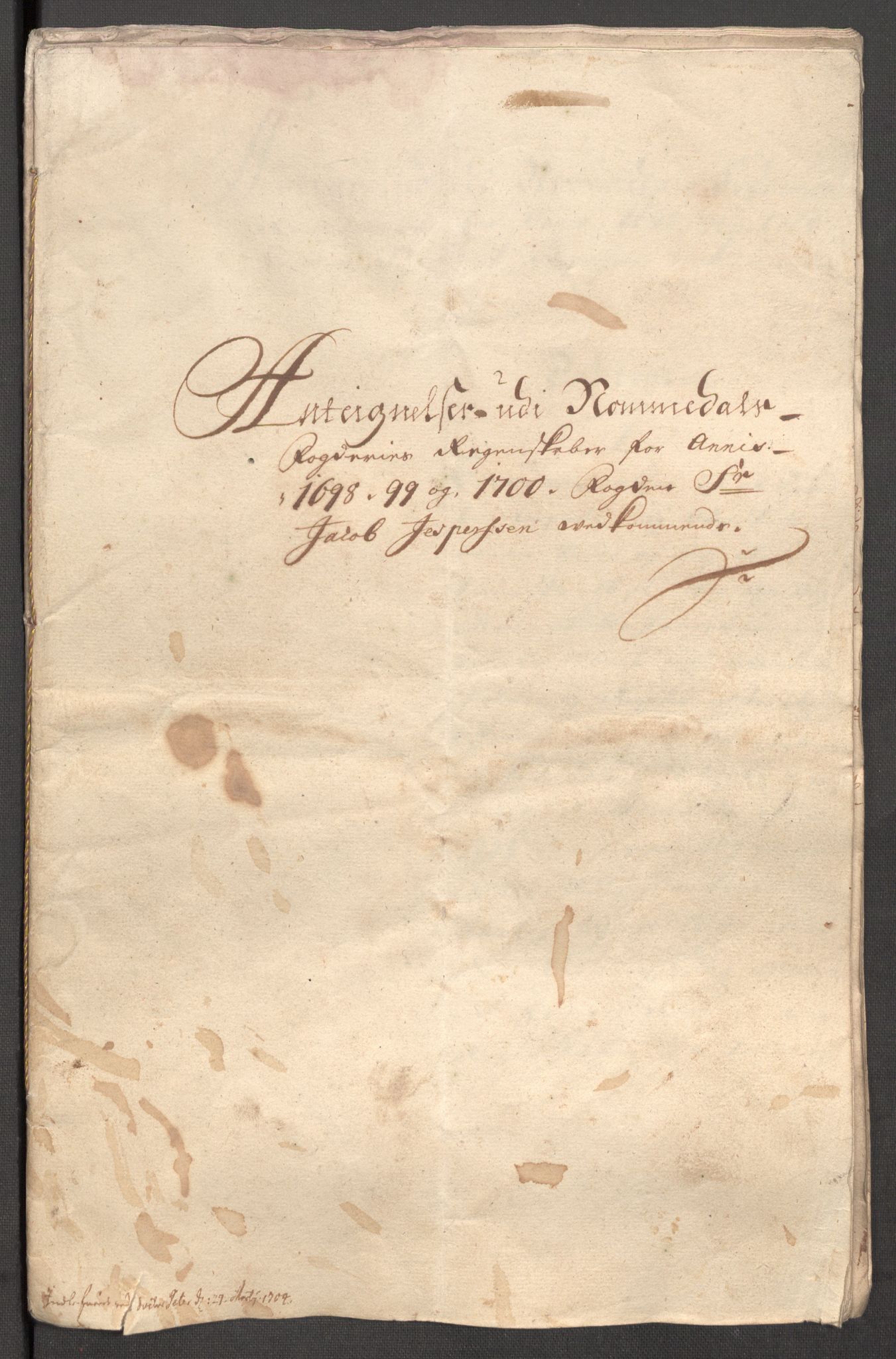 Rentekammeret inntil 1814, Reviderte regnskaper, Fogderegnskap, AV/RA-EA-4092/R64/L4426: Fogderegnskap Namdal, 1699-1700, s. 346