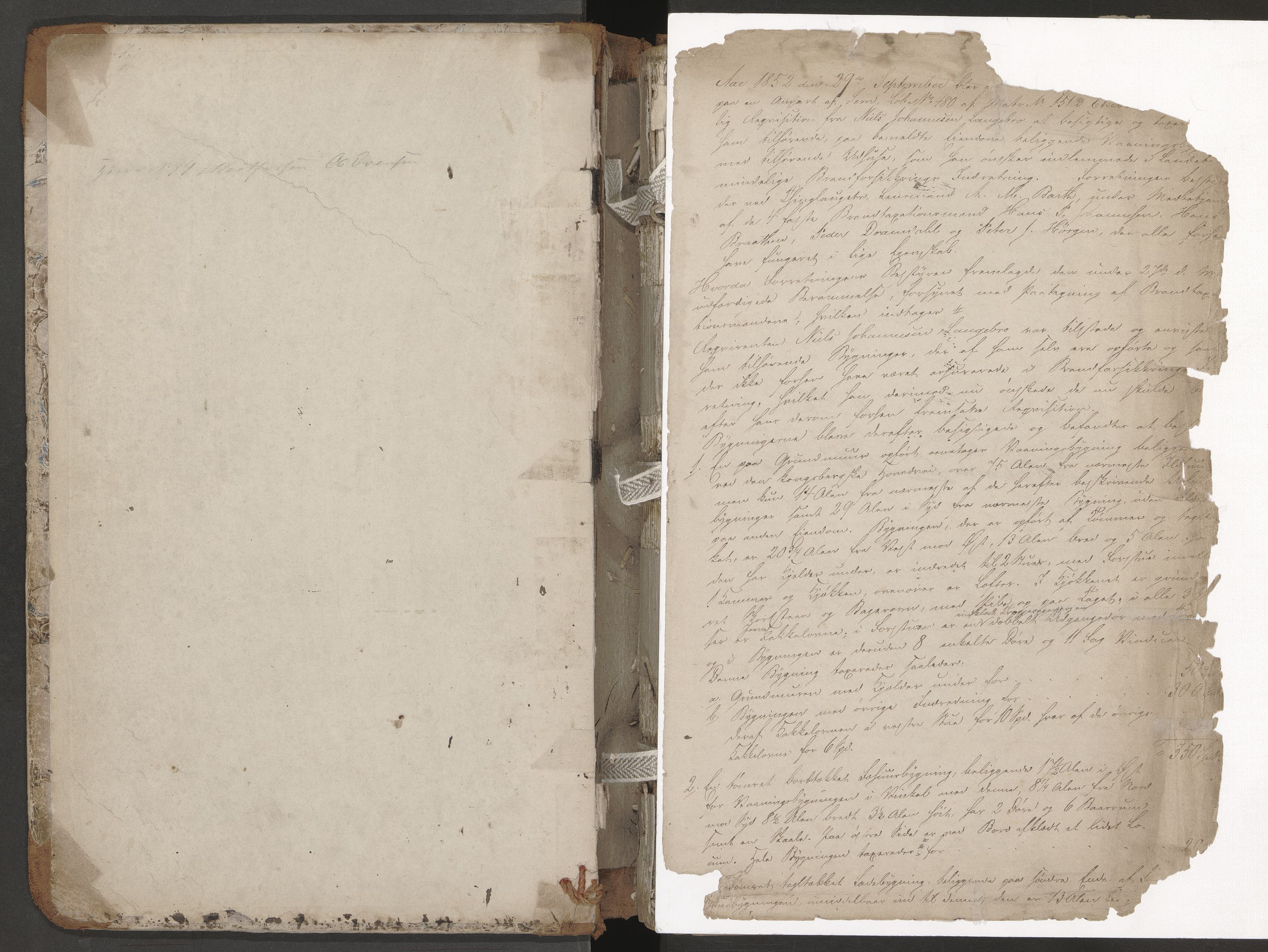 Eiker lensmannskontor, AV/SAKO-A-529/Y/Yc/L0001: Branntakstprotokoll, 1852-1856