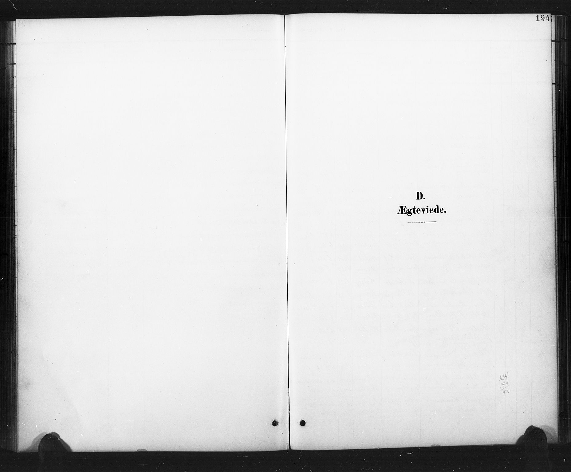 Hvaler prestekontor Kirkebøker, AV/SAO-A-2001/G/Ga/L0001: Klokkerbok nr. I 1, 1901-1930, s. 194