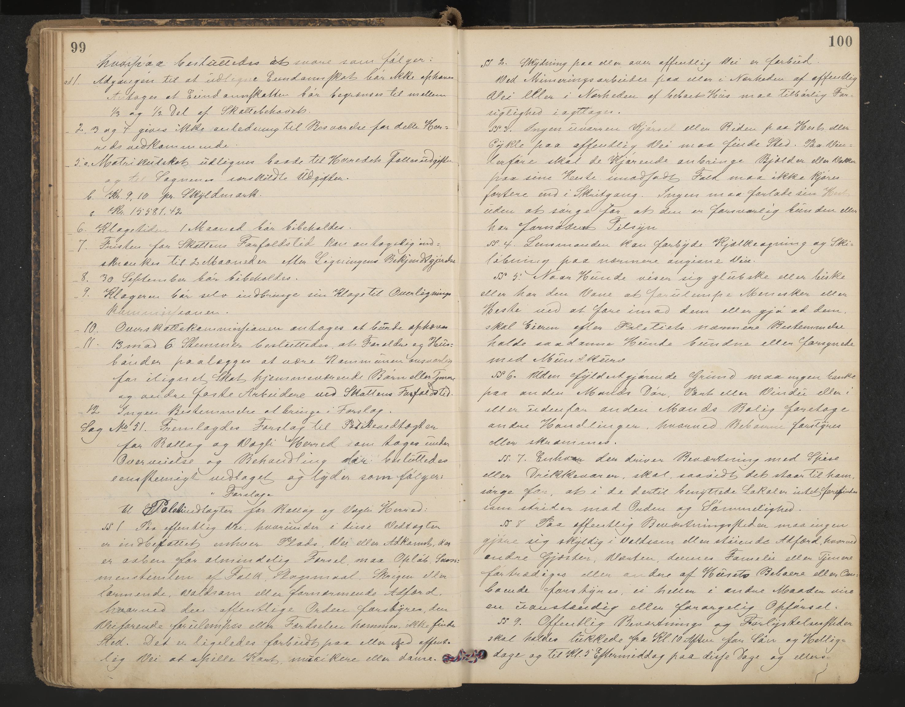 Rollag formannskap og sentraladministrasjon, IKAK/0632021-2/A/Aa/L0004: Møtebok, 1897-1909, s. 99-100