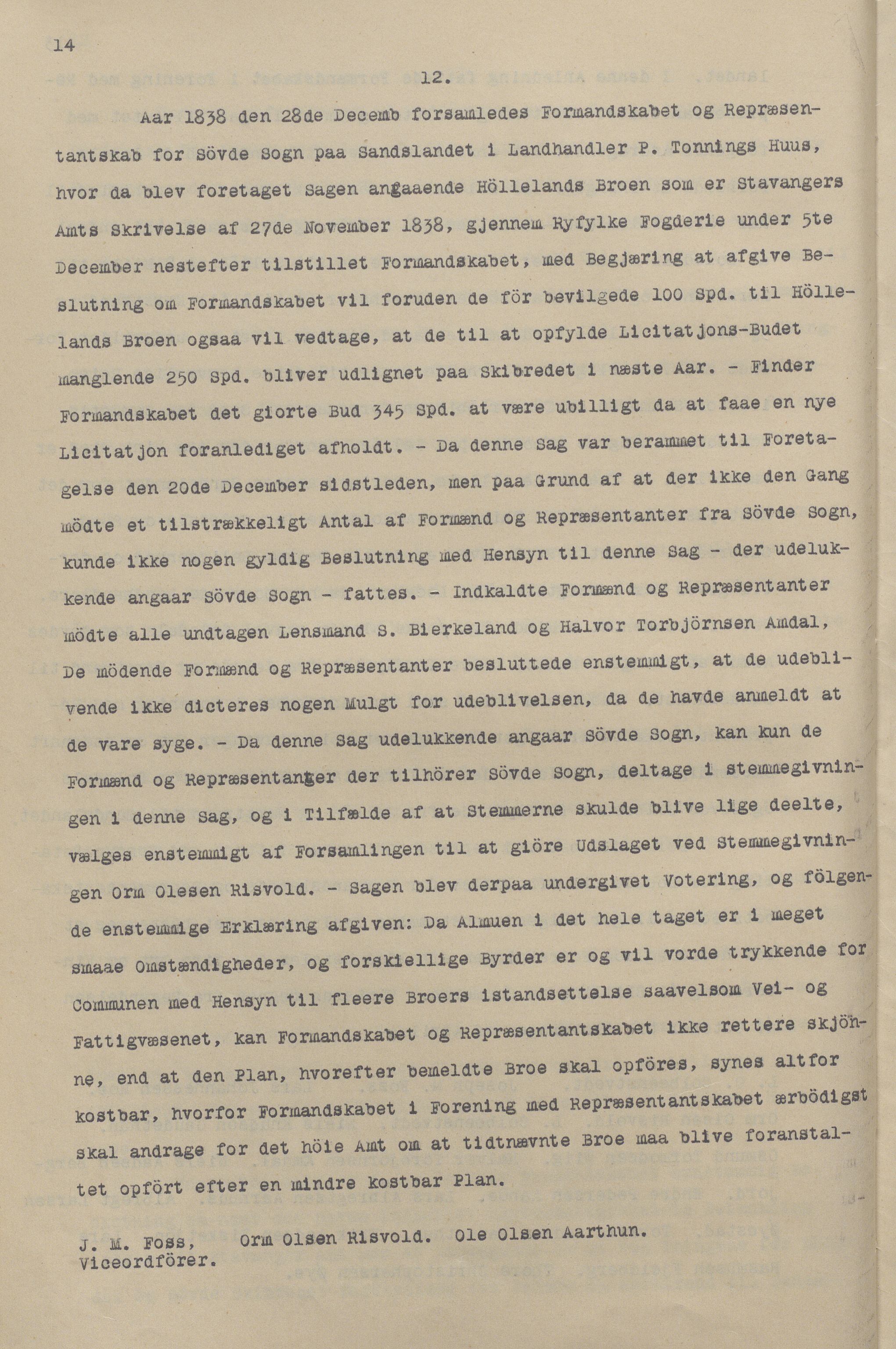 Sauda kommune - Formannskapet/sentraladministrasjonen, IKAR/K-100597/A/Aa/L0001: Møtebok, 1838-1888, s. 14