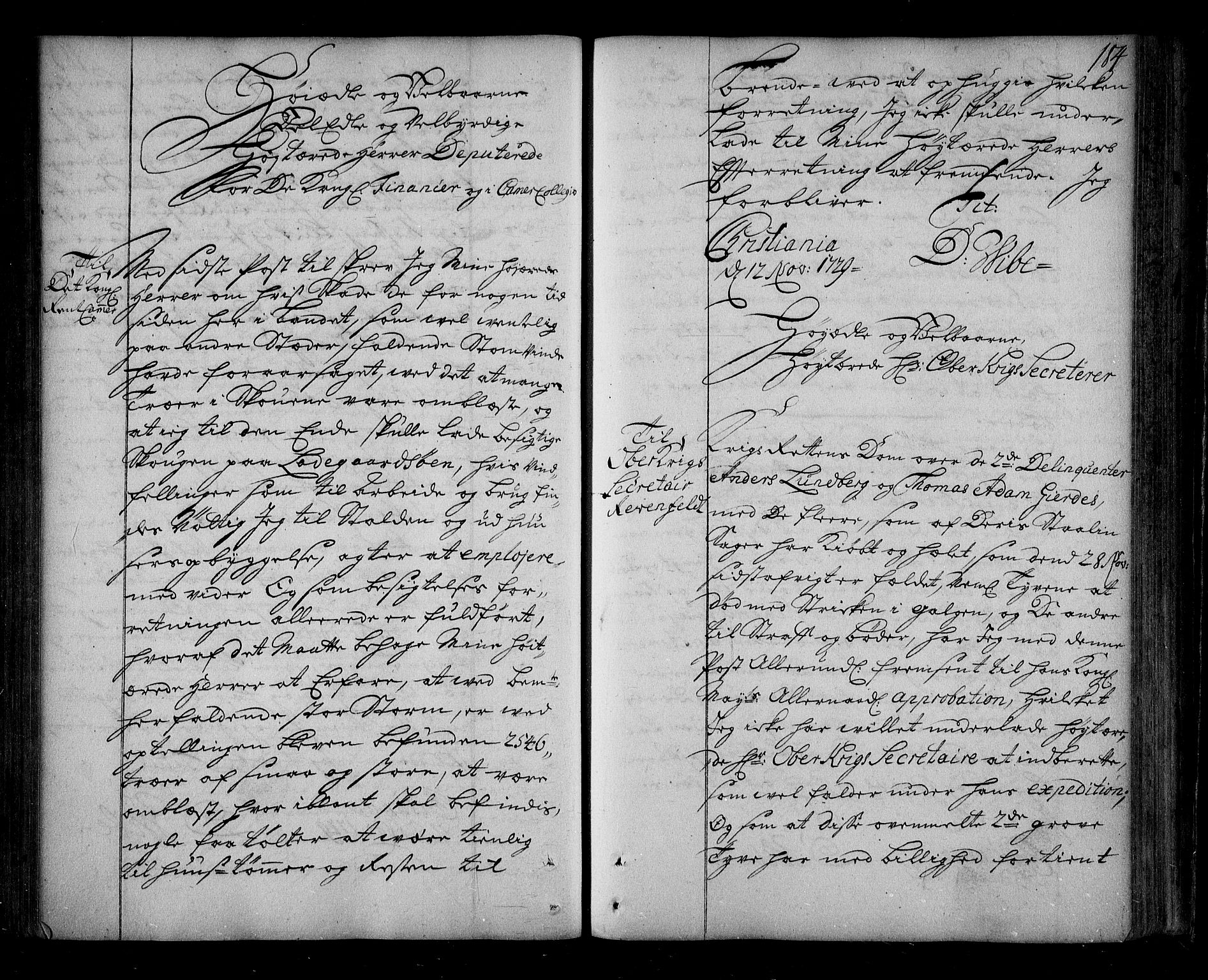 Stattholderembetet 1572-1771, AV/RA-EA-2870/Be/L0004: Korrespondanseprotokoll, 1727-1731, s. 183b-184a