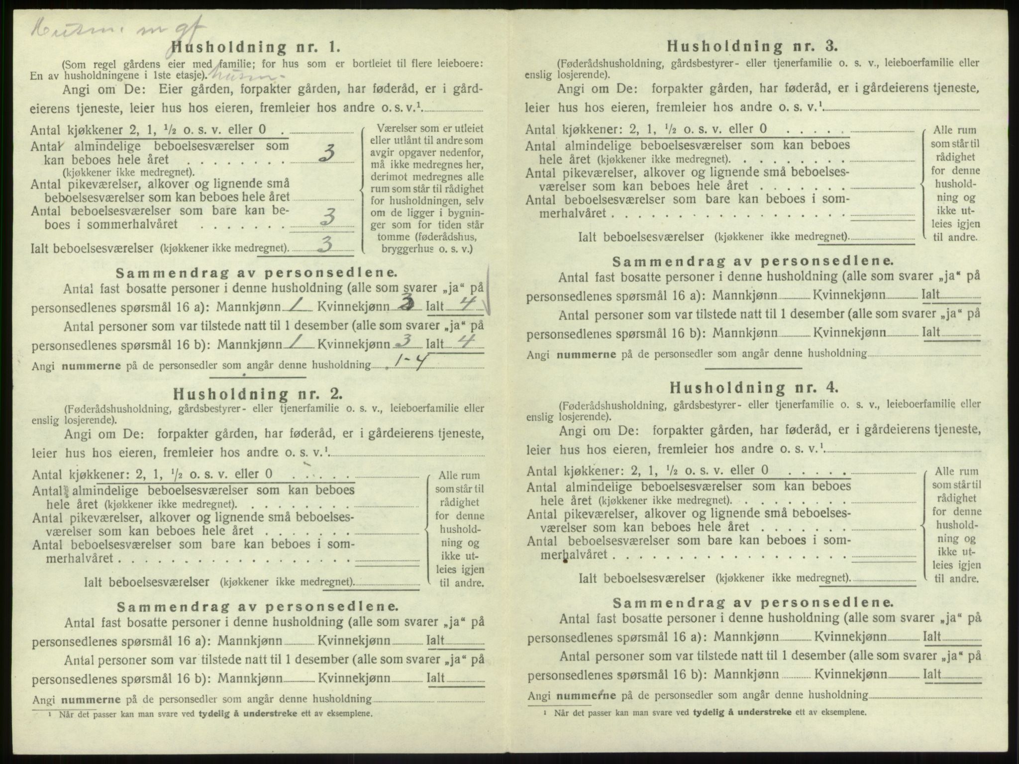 SAB, Folketelling 1920 for 1434 Vevring herred, 1920, s. 191