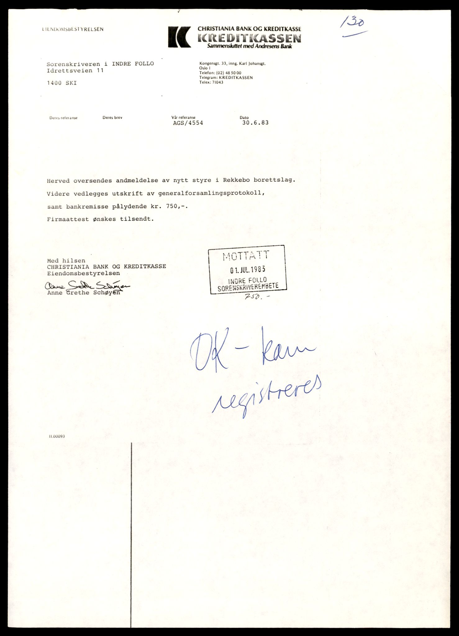 Indre Follo tingrett, AV/SAT-A-10086/K/Kb/Kbb/L0052: Andelslag, Rek - Skogb, 1944-1990, s. 5