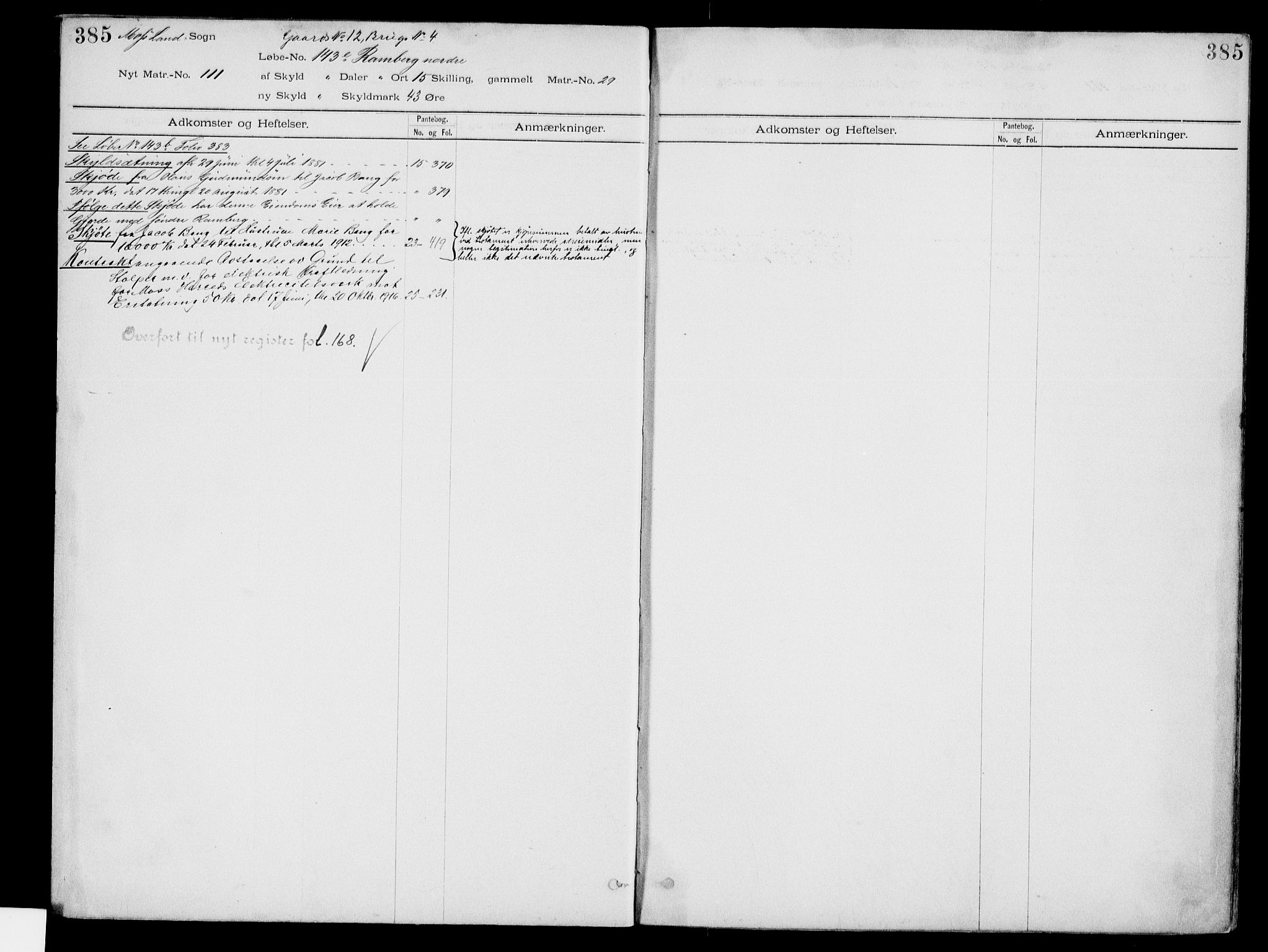 Moss sorenskriveri, SAO/A-10168: Panteregister nr. IV 3b, 1769-1926, s. 385