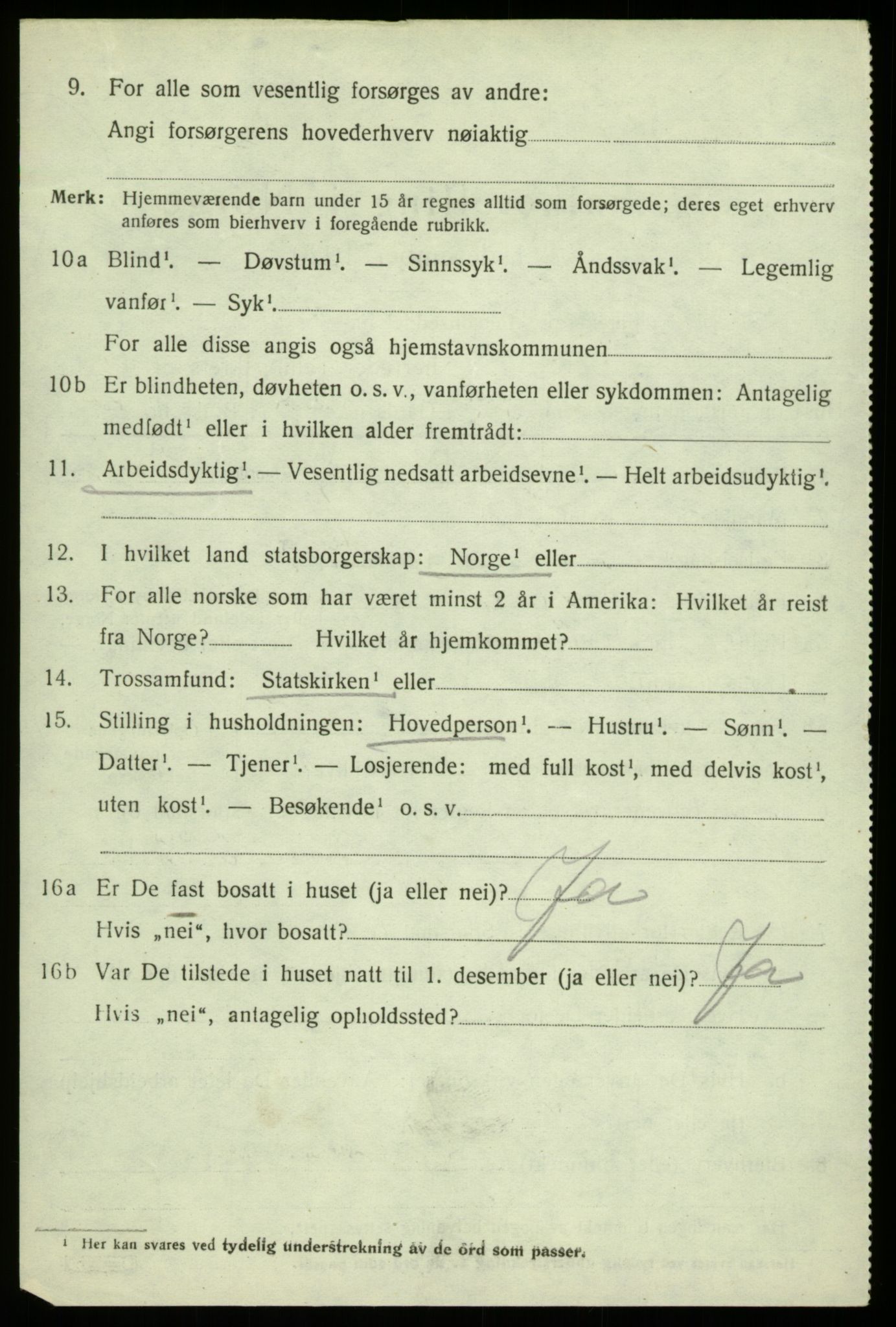 SAB, Folketelling 1920 for 1246 Fjell herred, 1920, s. 6383