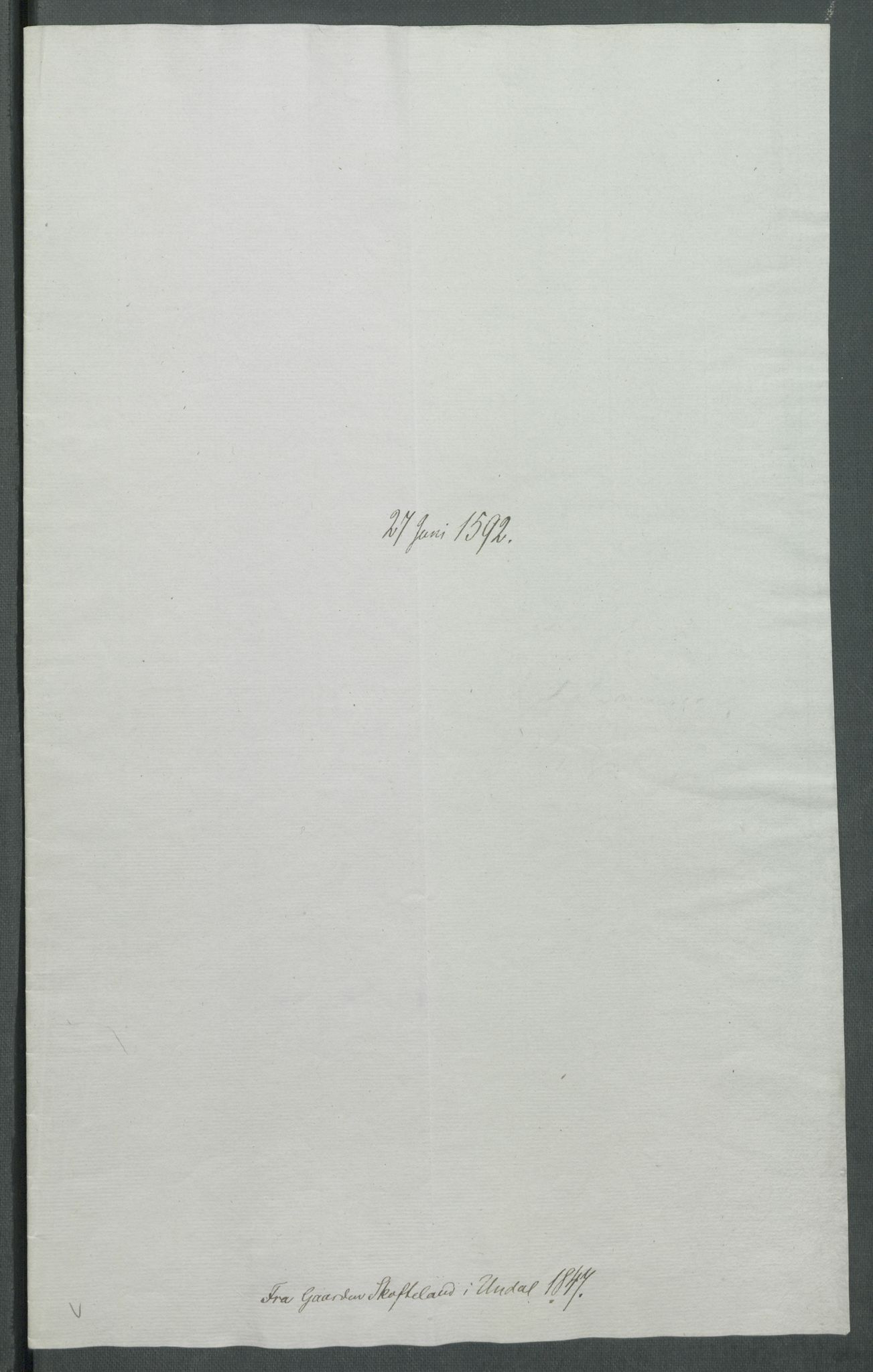 Riksarkivets diplomsamling, AV/RA-EA-5965/F02/L0096: Dokumenter, 1592, s. 48