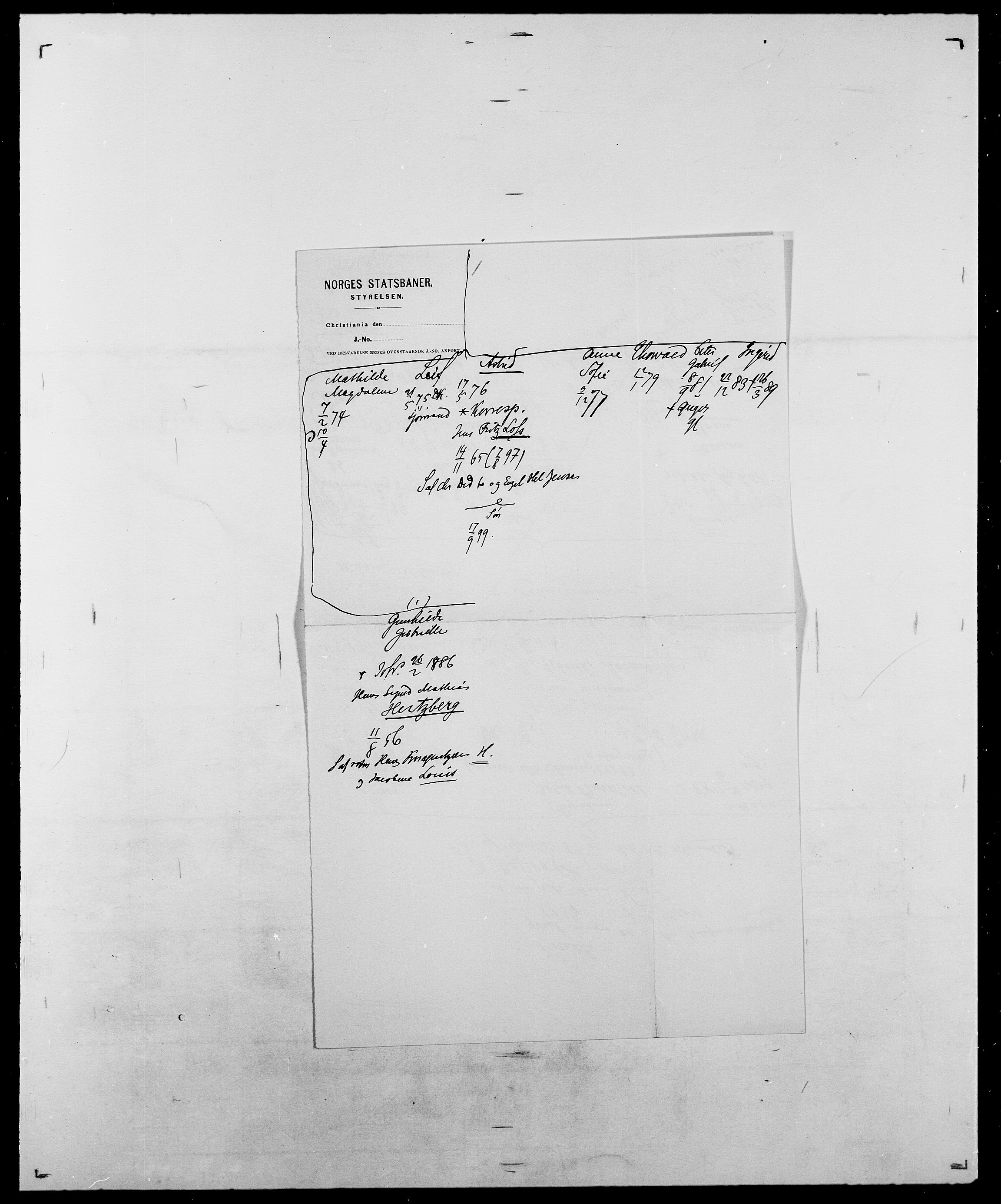 Delgobe, Charles Antoine - samling, AV/SAO-PAO-0038/D/Da/L0015: Grodtshilling - Halvorsæth, s. 837