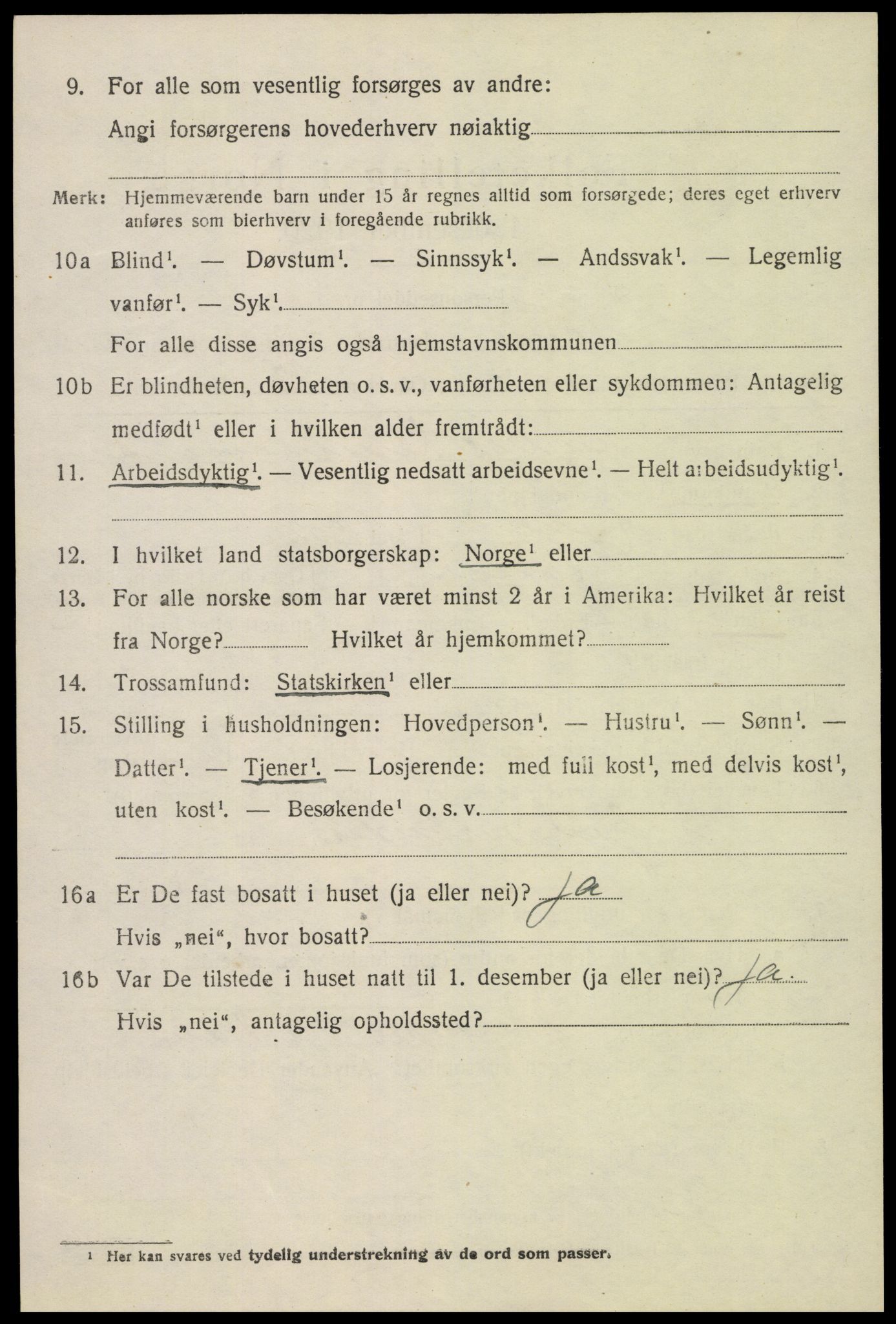 SAK, Folketelling 1920 for 0929 Åmli herred, 1920, s. 2324
