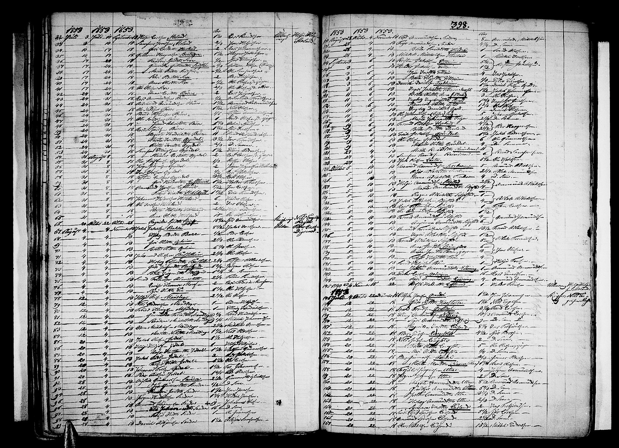 Ullensvang sokneprestembete, AV/SAB-A-78701/H/Haa: Ministerialbok nr. A 10, 1825-1853, s. 398