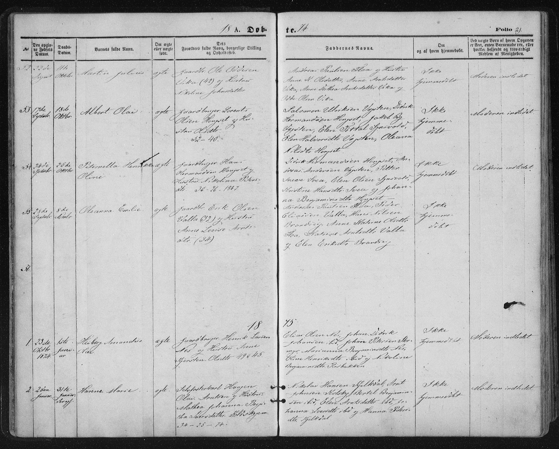 Ministerialprotokoller, klokkerbøker og fødselsregistre - Nordland, SAT/A-1459/816/L0241: Ministerialbok nr. 816A07, 1870-1885, s. 21