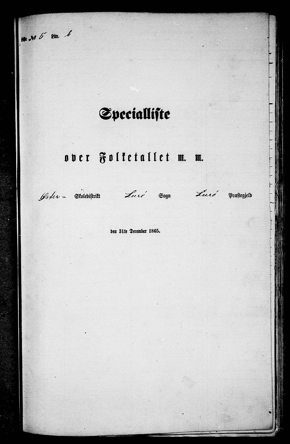 RA, Folketelling 1865 for 1834P Lurøy prestegjeld, 1865, s. 76