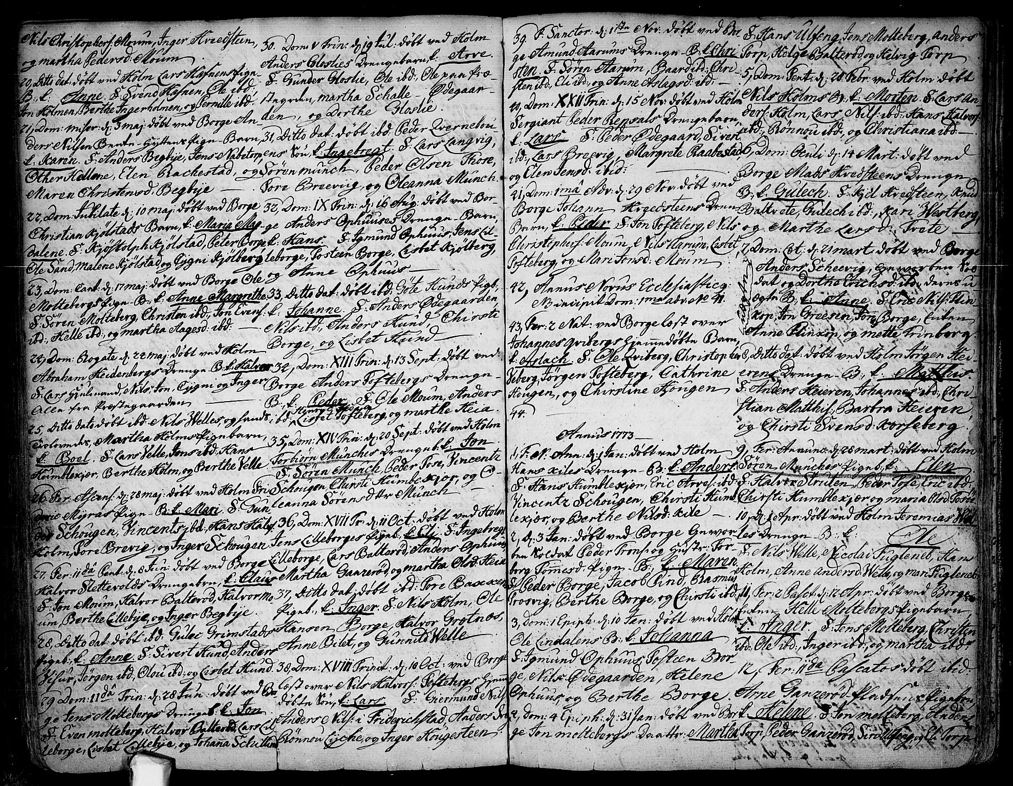 Borge prestekontor Kirkebøker, AV/SAO-A-10903/F/Fa/L0001: Ministerialbok nr. I 1, 1723-1792
