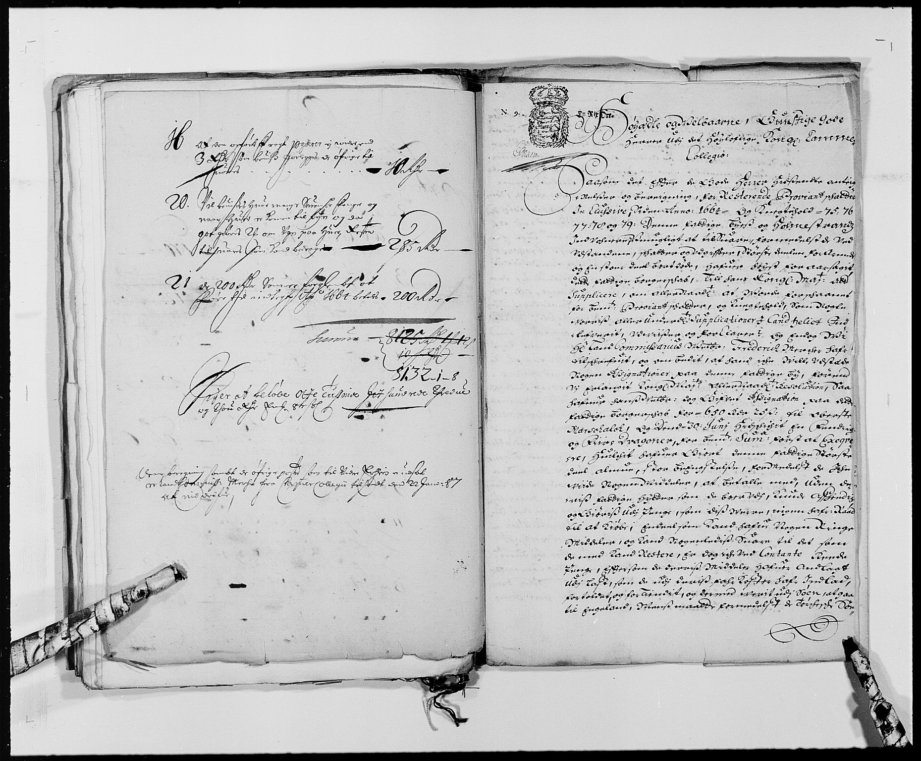 Rentekammeret inntil 1814, Reviderte regnskaper, Byregnskaper, RA/EA-4066/R/Rh/L0158: [H1] Kontribusjonsregnskap, 1664-1692, s. 51