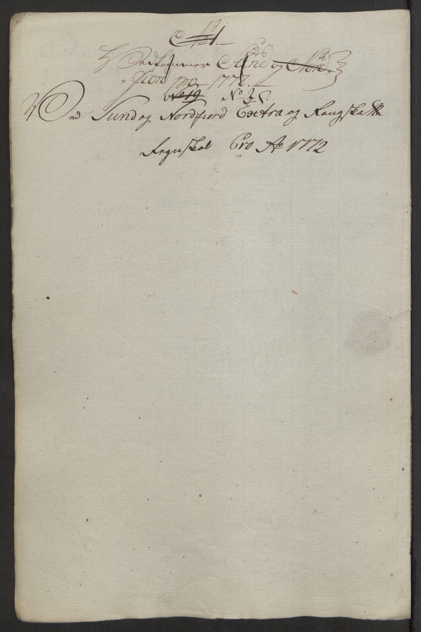 Rentekammeret inntil 1814, Reviderte regnskaper, Fogderegnskap, AV/RA-EA-4092/R53/L3551: Ekstraskatten Sunn- og Nordfjord, 1772, s. 33