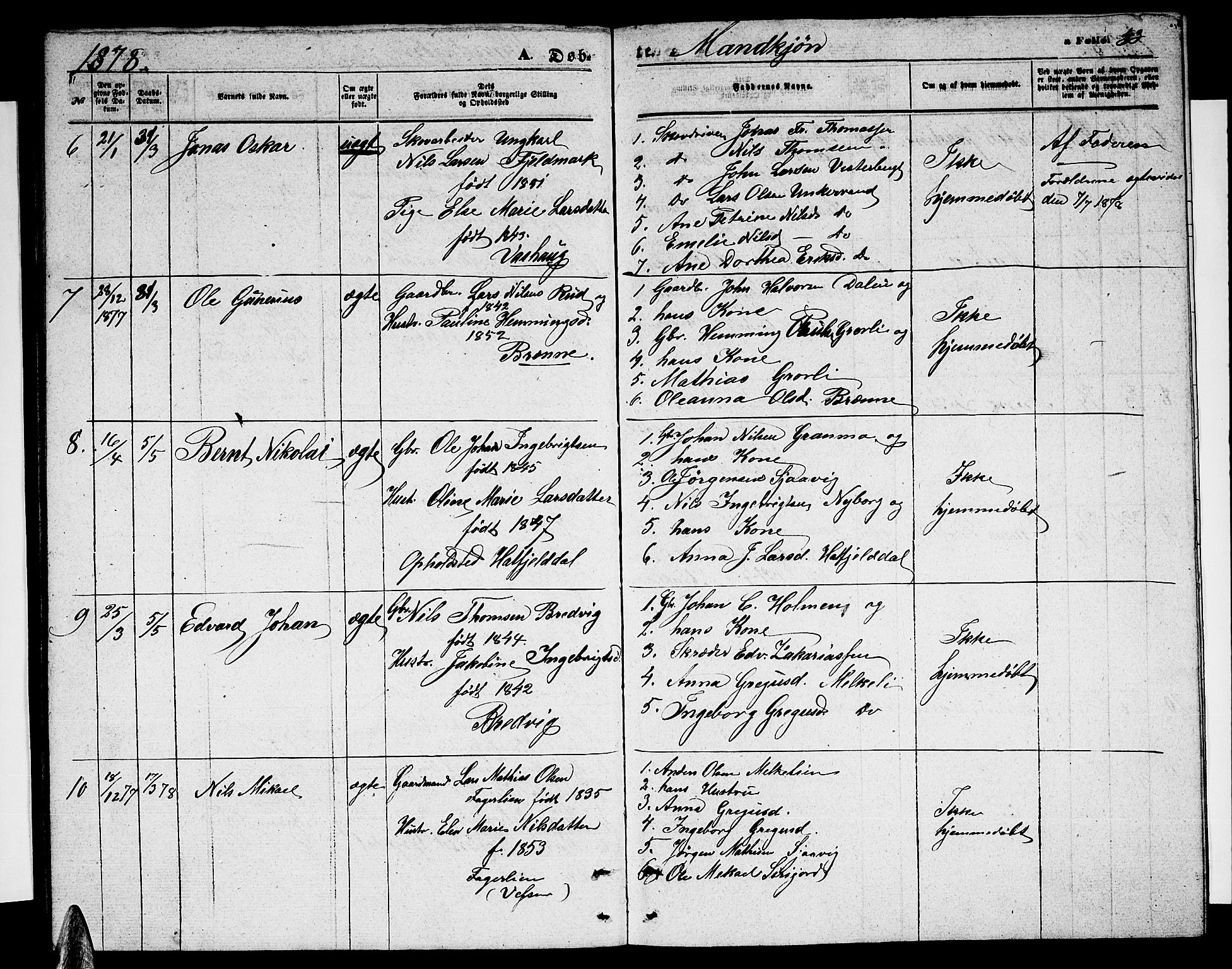 Ministerialprotokoller, klokkerbøker og fødselsregistre - Nordland, AV/SAT-A-1459/823/L0329: Klokkerbok nr. 823C01, 1865-1878, s. 53