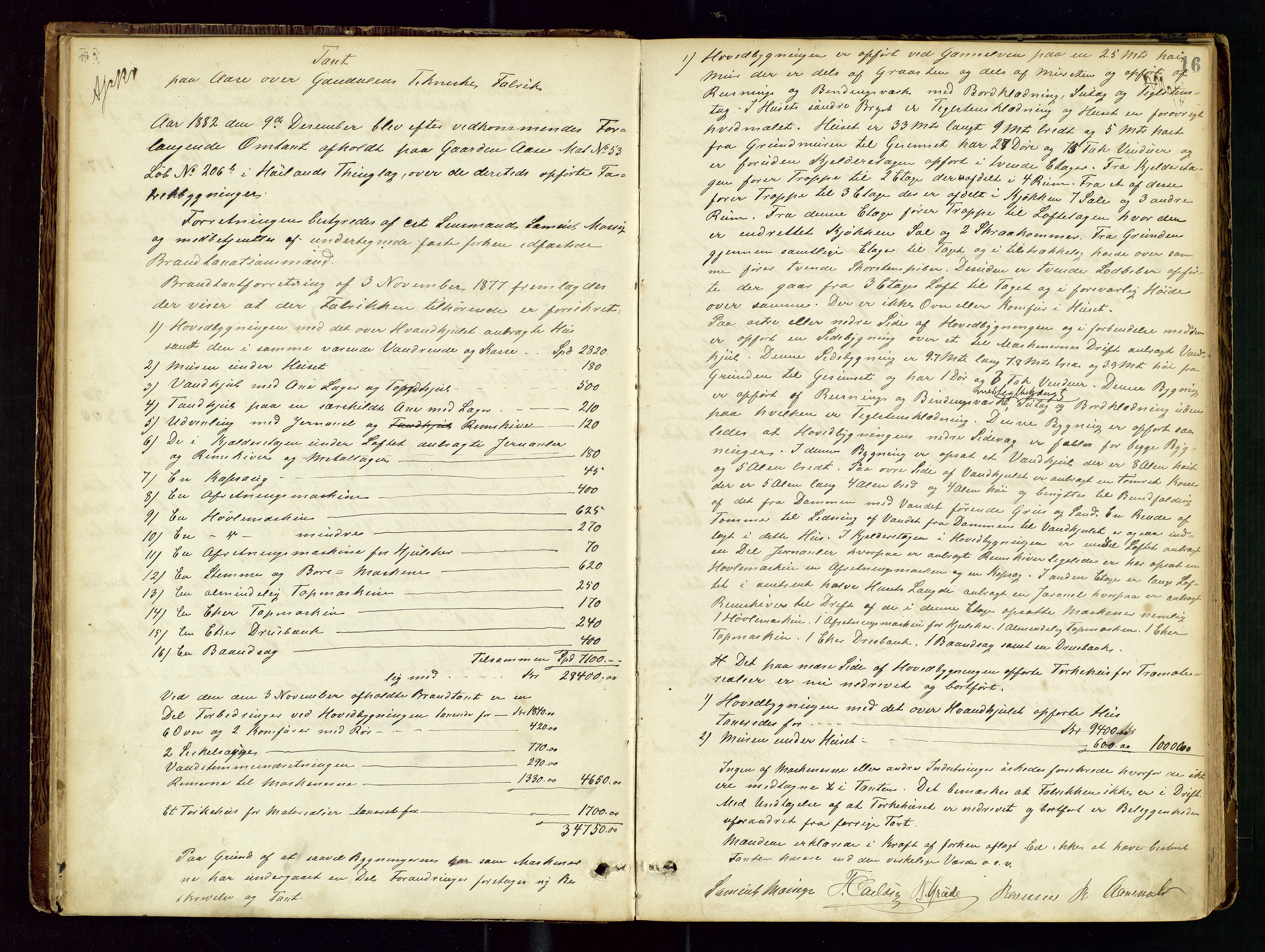 Høyland/Sandnes lensmannskontor, AV/SAST-A-100166/Goa/L0002: "Brandtaxtprotokol for Landafdelingen i Høiland", 1880-1917, s. 15b-16a