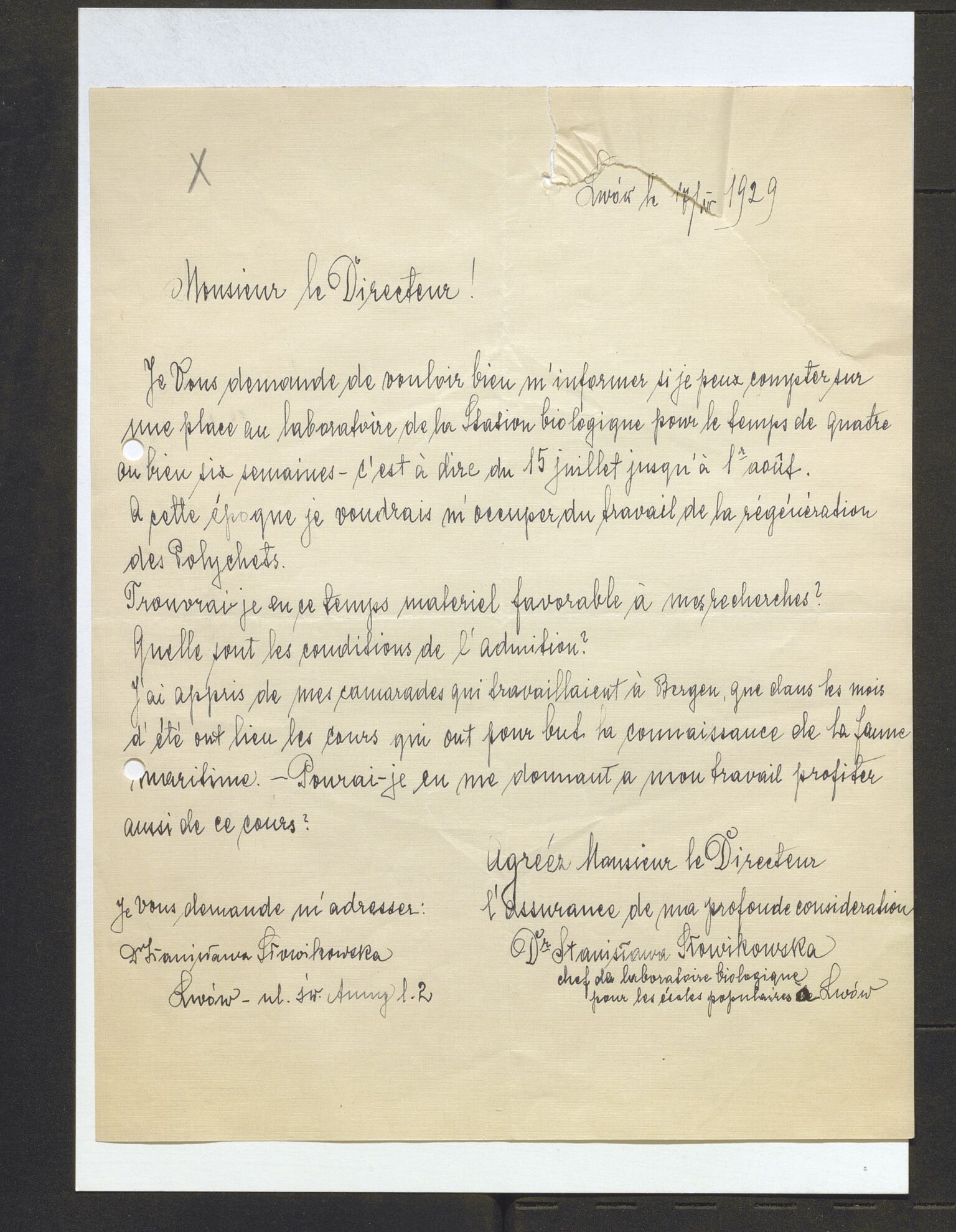 Bergens Museum, AV/SAB-A-17301/13/D/L0002: Korrespondanse , 1928-1940, s. 249