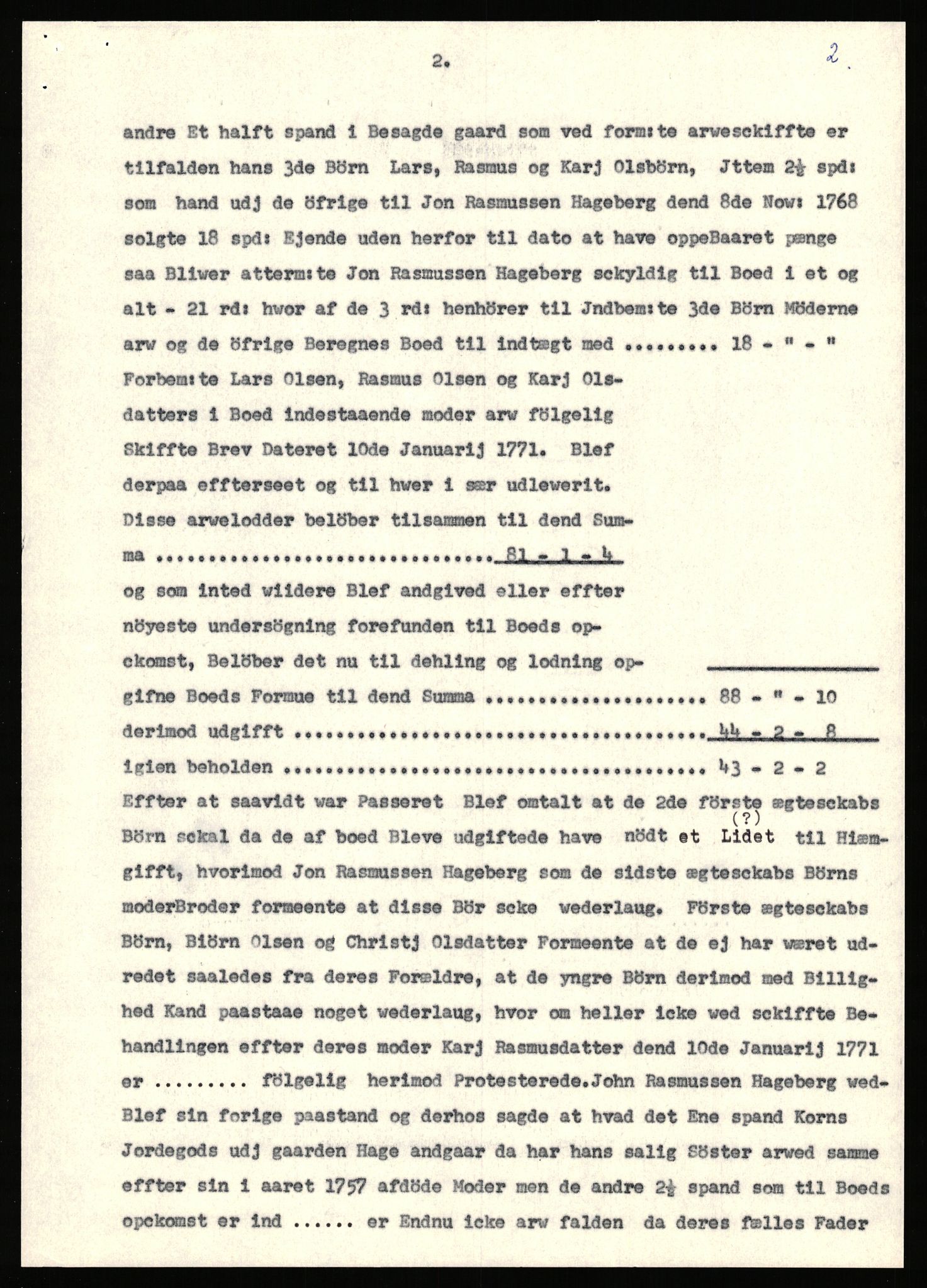 Statsarkivet i Stavanger, AV/SAST-A-101971/03/Y/Yj/L0028: Avskrifter sortert etter gårdsnavn: Gudla - Haga i Håland, 1750-1930, s. 469