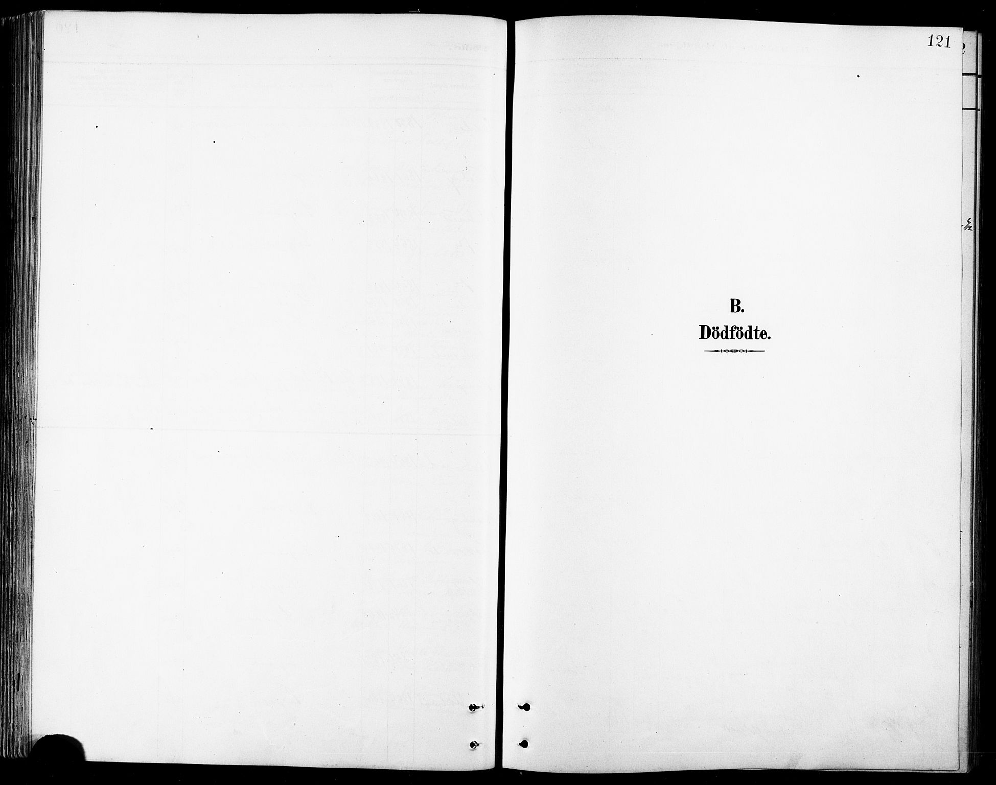 Kvæfjord sokneprestkontor, AV/SATØ-S-1323/G/Ga/Gab/L0005klokker: Klokkerbok nr. 5, 1886-1911, s. 121