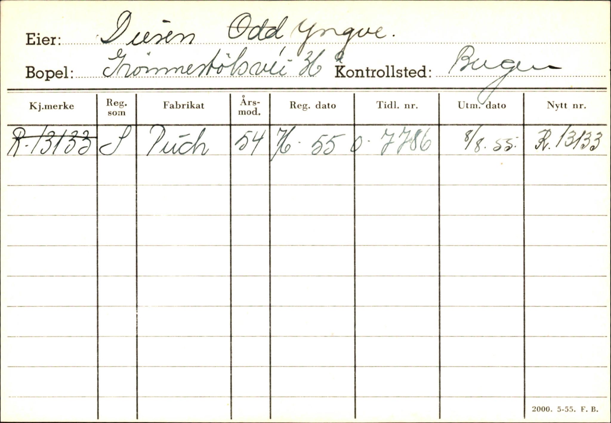 Statens vegvesen, Hordaland vegkontor, AV/SAB-A-5201/2/Ha/L0009: R-eierkort D-E, 1920-1971, s. 25