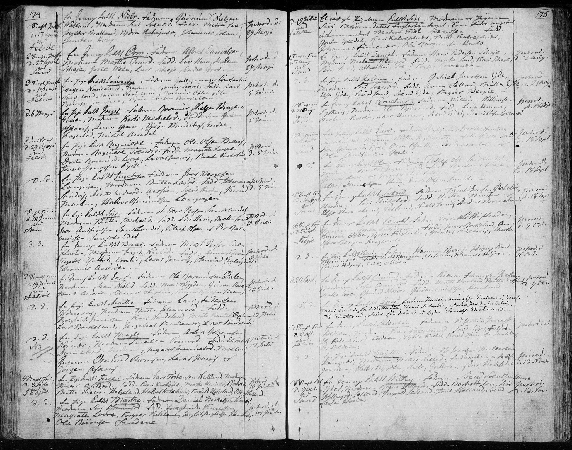 Jelsa sokneprestkontor, SAST/A-101842/01/IV: Ministerialbok nr. A 4, 1796-1816, s. 174-175