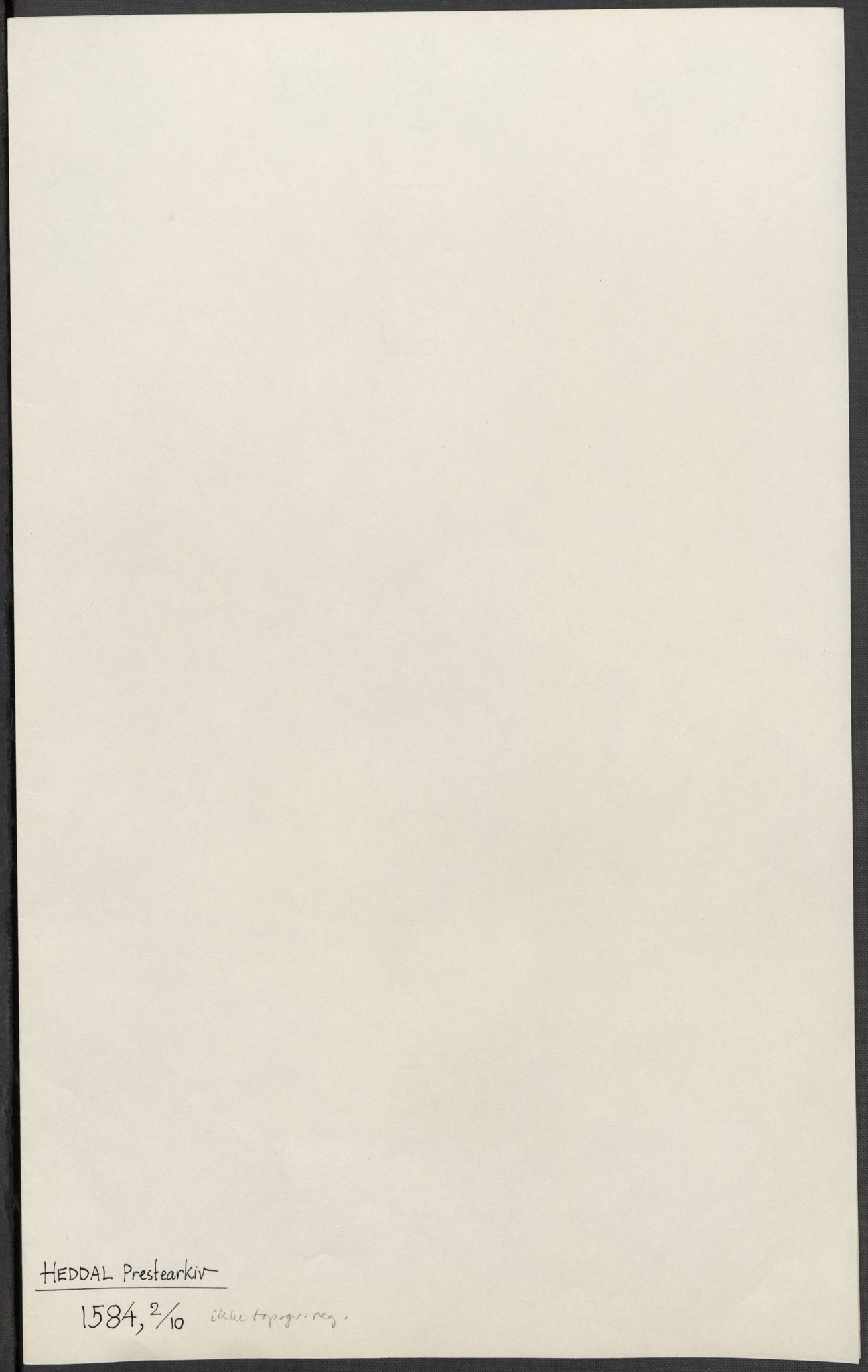 Riksarkivets diplomsamling, AV/RA-EA-5965/F15/L0028: Prestearkiv - Telemark, 1572-1769, s. 55