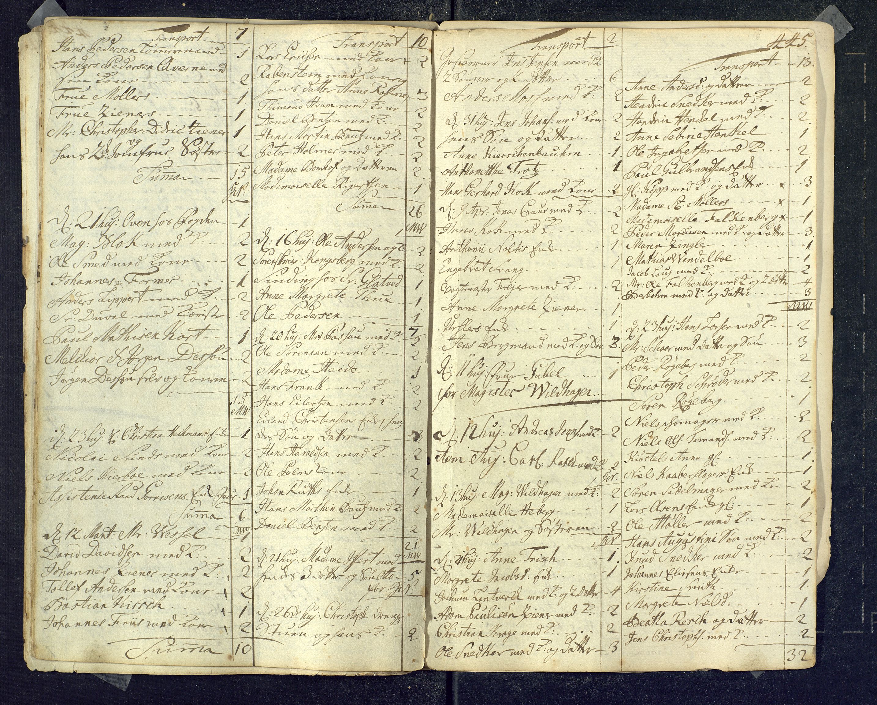 Kongsberg kirkebøker, SAKO/A-22/M/Ma/L0001: Kommunikantprotokoll nr. 1, 1731-1739, s. 445