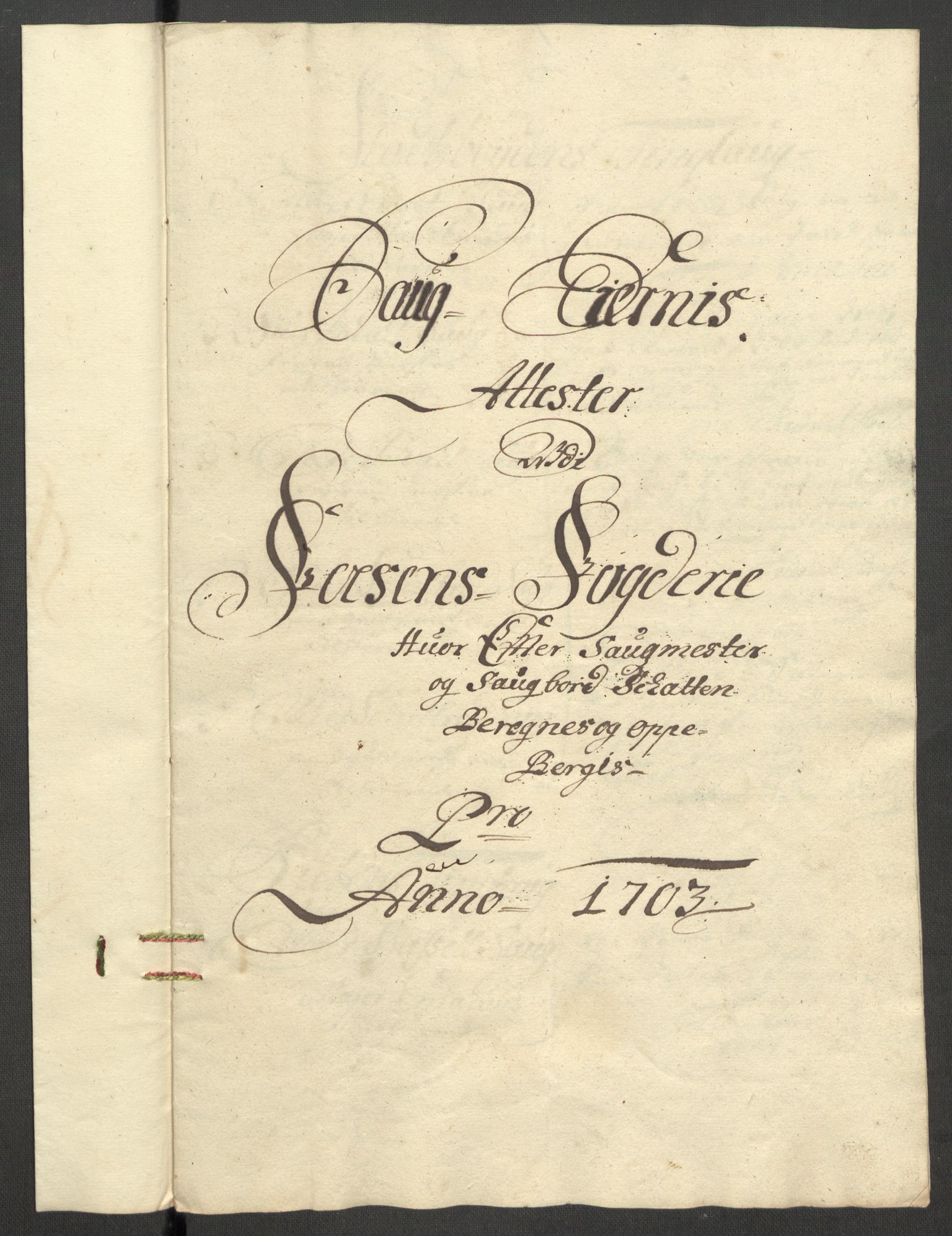 Rentekammeret inntil 1814, Reviderte regnskaper, Fogderegnskap, RA/EA-4092/R57/L3855: Fogderegnskap Fosen, 1702-1703, s. 331