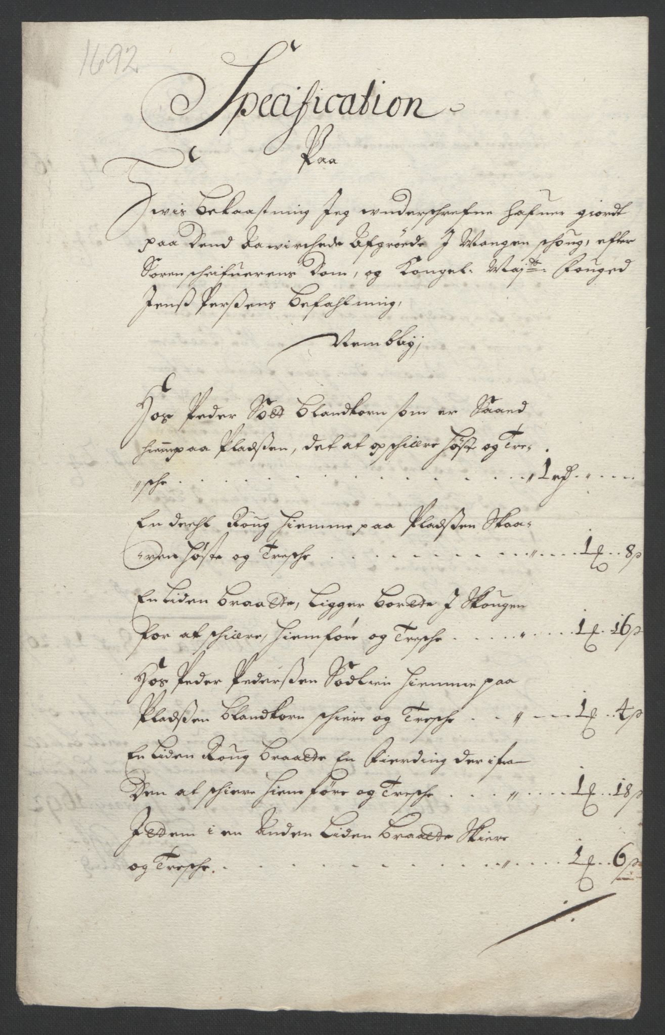 Rentekammeret inntil 1814, Reviderte regnskaper, Fogderegnskap, AV/RA-EA-4092/R11/L0577: Fogderegnskap Nedre Romerike, 1692, s. 46