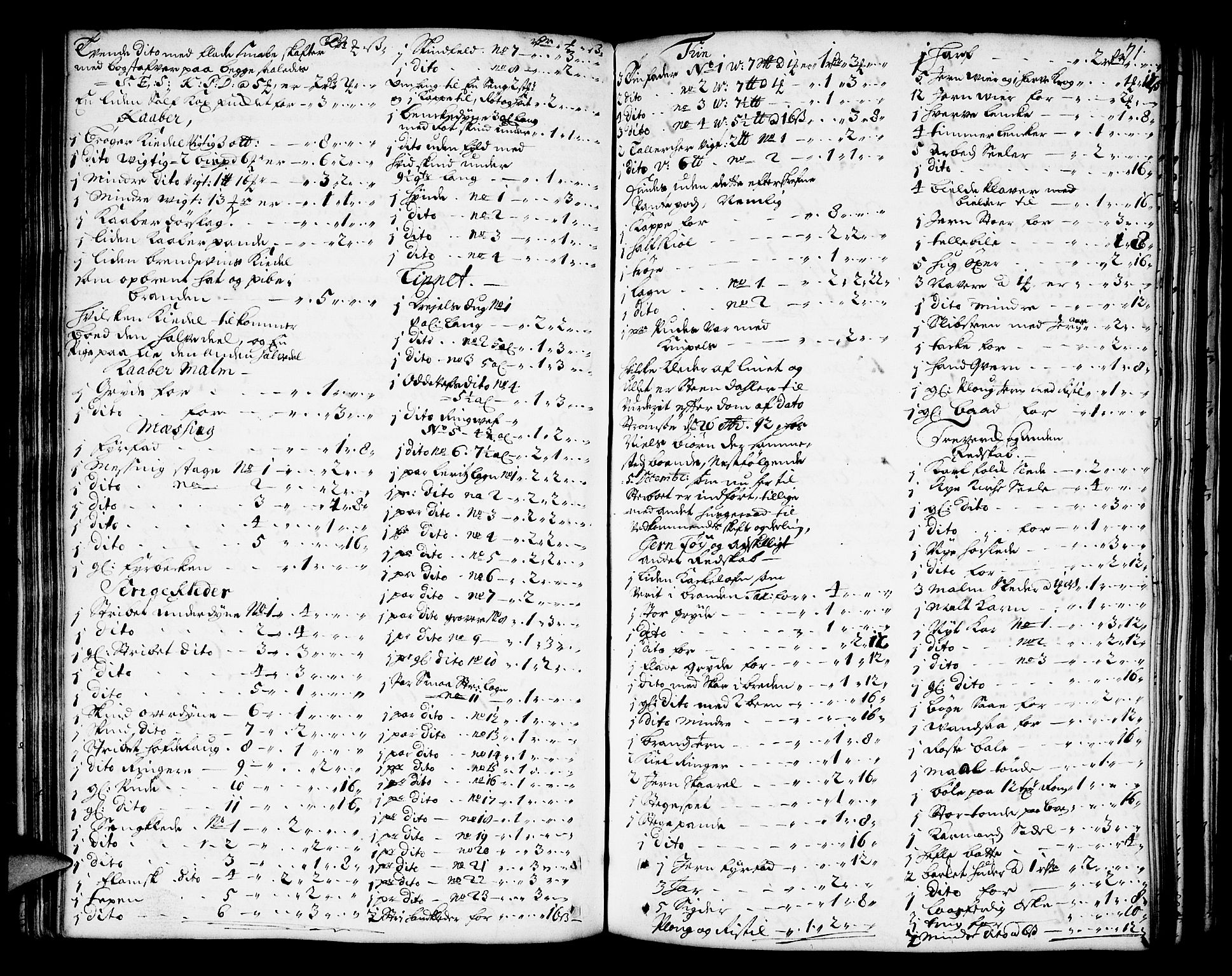 Eiker, Modum og Sigdal sorenskriveri, AV/SAKO-A-123/H/Hb/Hba/L0002a: Skifteprotokoll, 1680-1697, s. 70b-71a