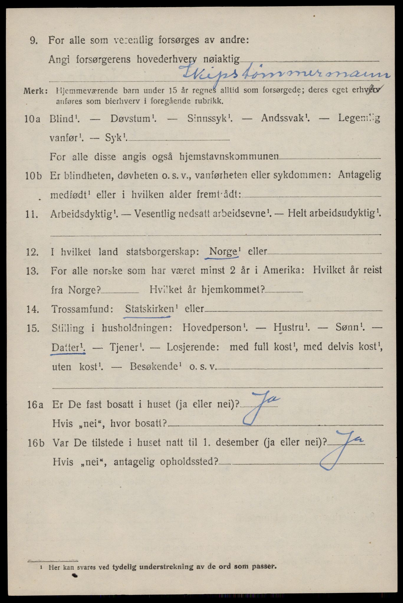 SAST, Folketelling 1920 for 1124 Håland herred, 1920, s. 2874