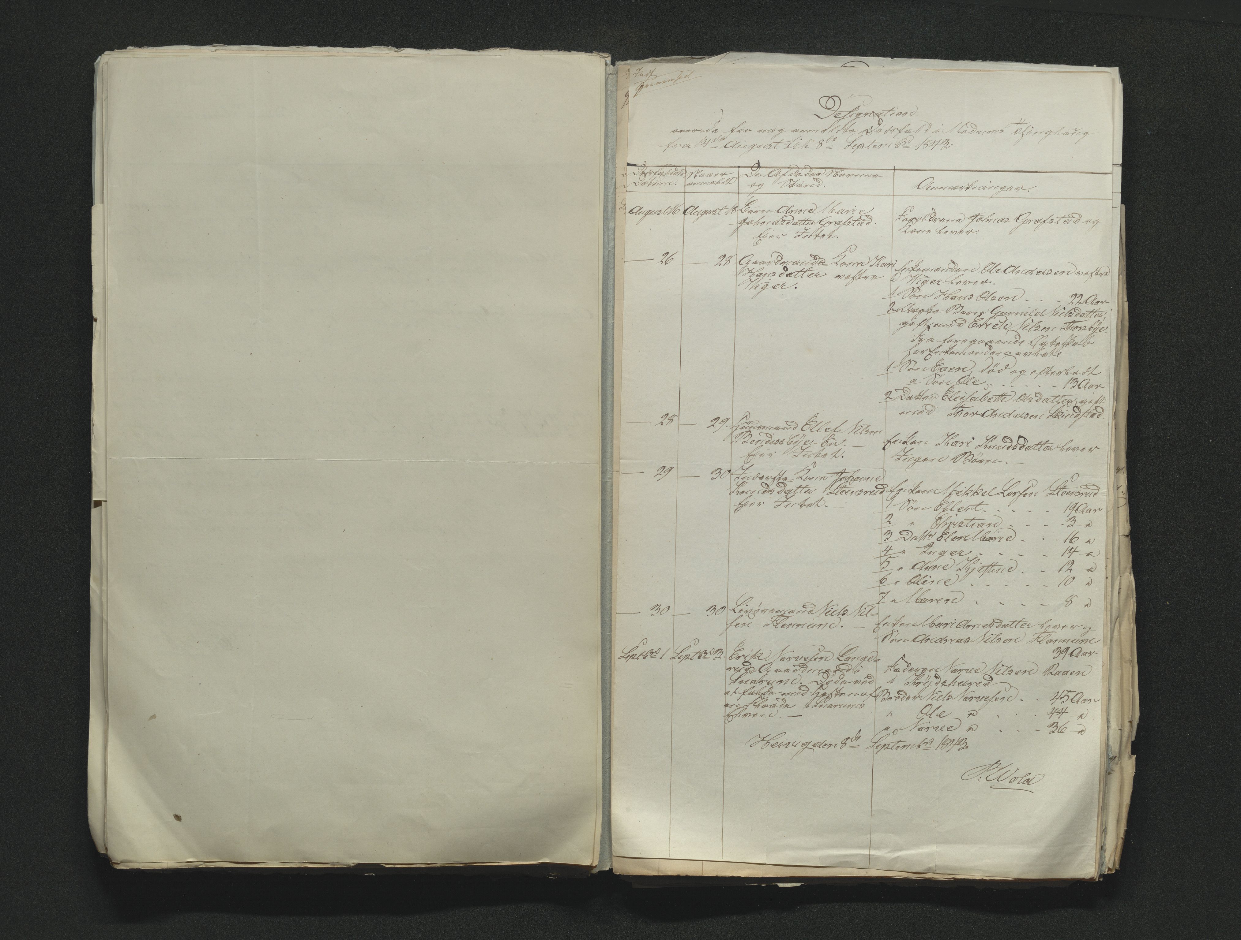 Eiker, Modum og Sigdal sorenskriveri, AV/SAKO-A-123/H/Ha/Hab/L0006: Dødsfallsmeldinger, 1841-1845