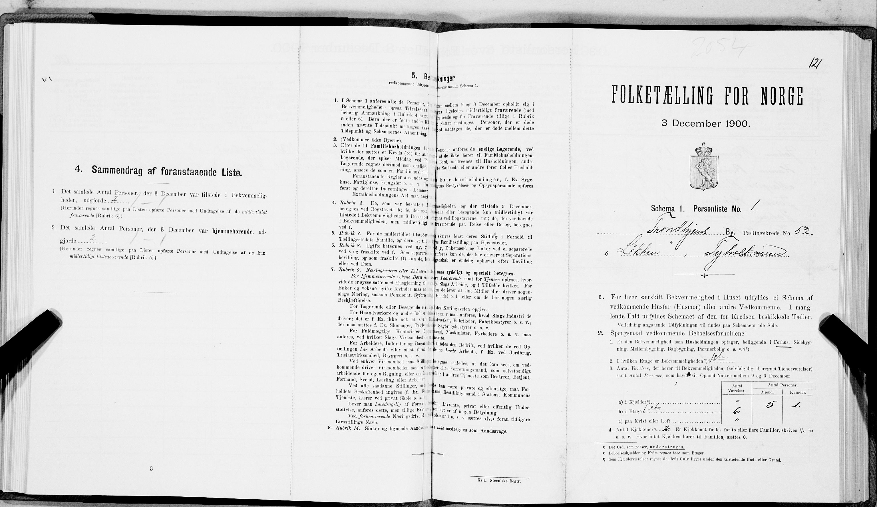 SAT, Folketelling 1900 for 1601 Trondheim kjøpstad, 1900, s. 8840