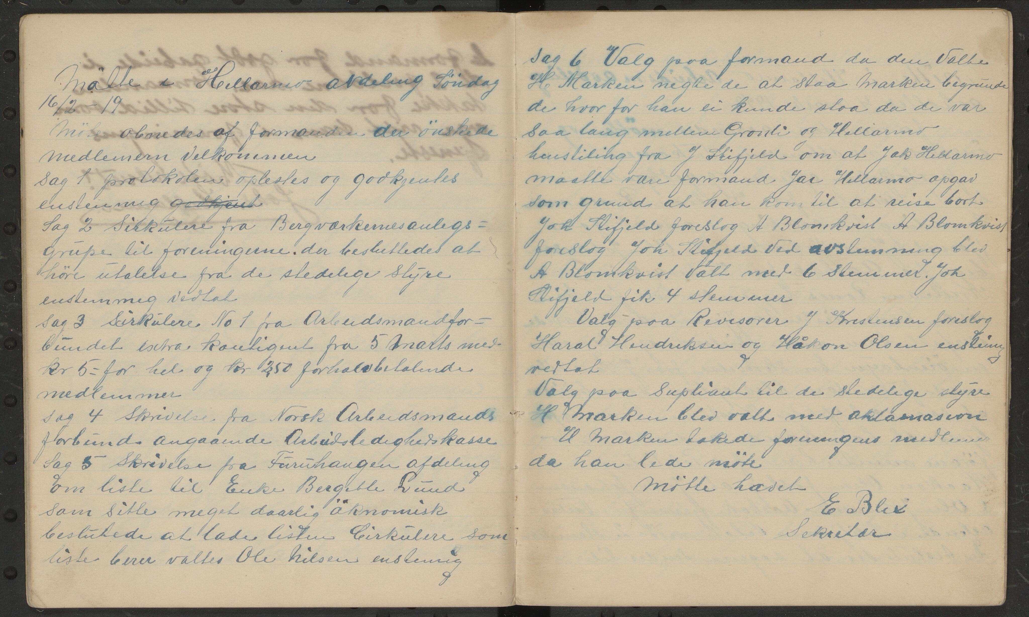 Hellarmo arbeidsmandsforening, avd. 125 av Norsk Arbeidsmandsforening, AIN/A-22/187/A/Aa/L0001: Forhandlingsprotokoll, 1918-1921