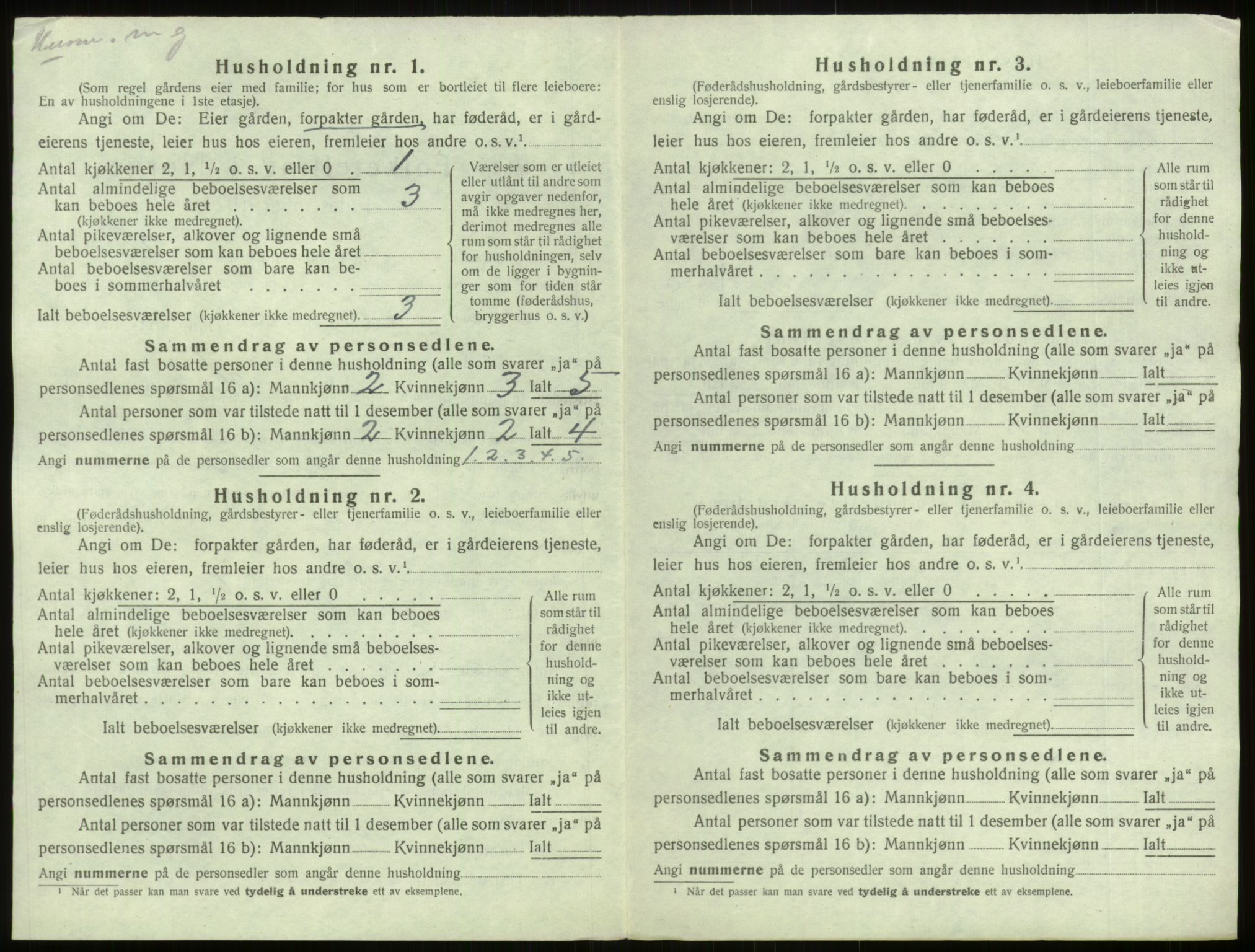 SAB, Folketelling 1920 for 1424 Årdal herred, 1920, s. 35