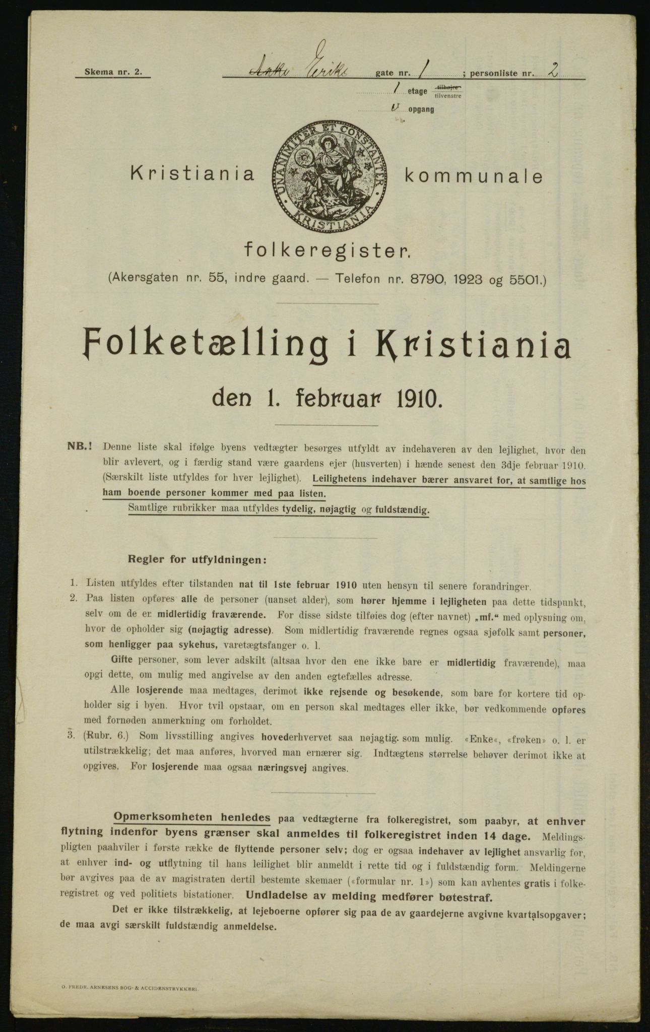 OBA, Kommunal folketelling 1.2.1910 for Kristiania, 1910, s. 20114