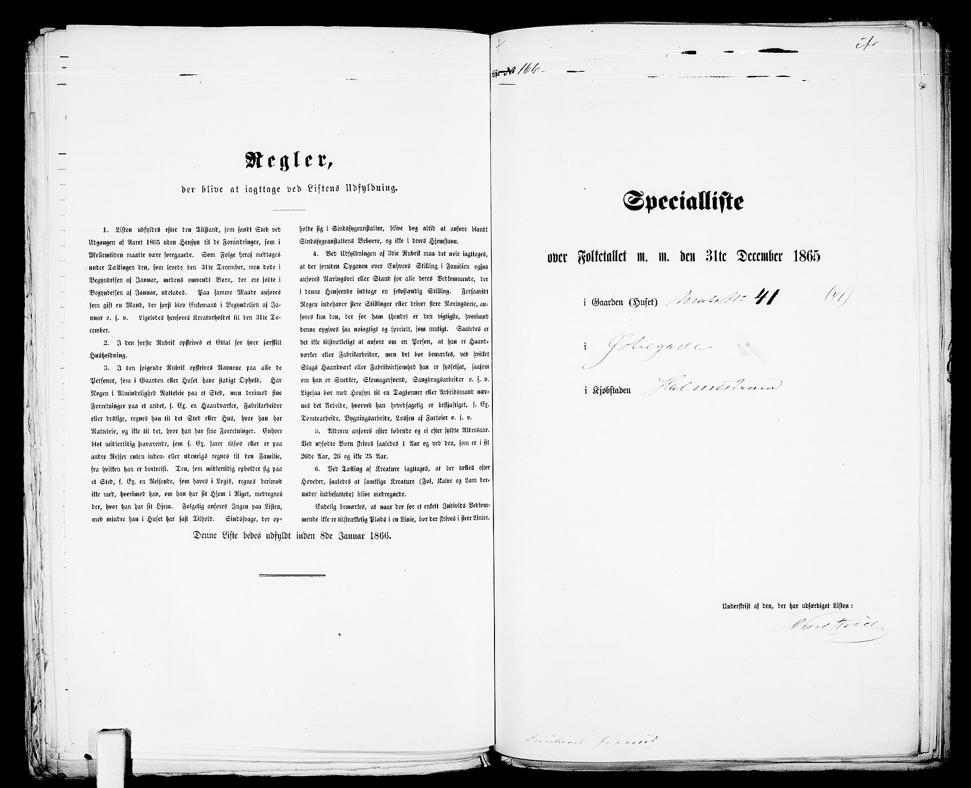 RA, Folketelling 1865 for 0702B Botne prestegjeld, Holmestrand kjøpstad, 1865, s. 341