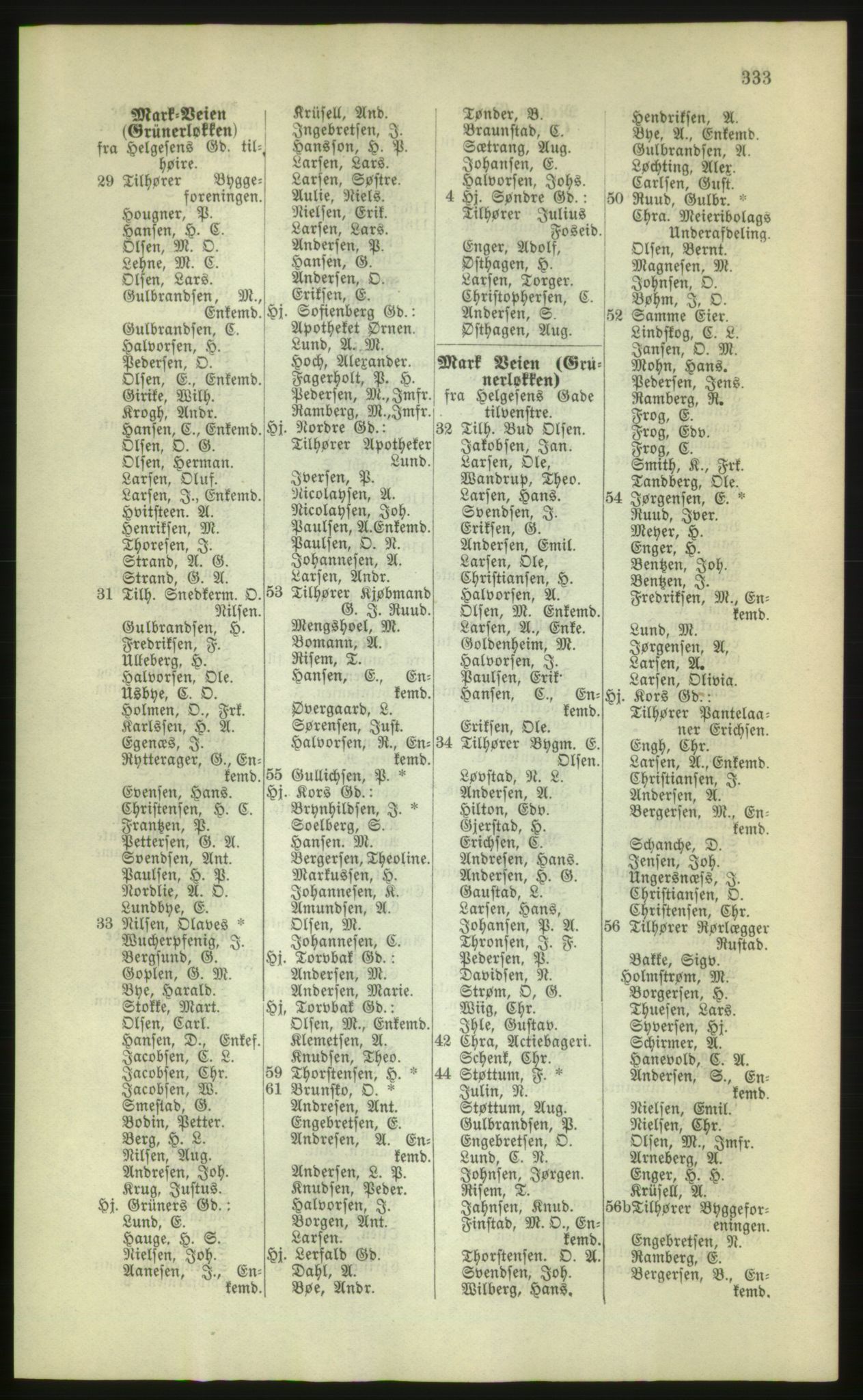 Kristiania/Oslo adressebok, PUBL/-, 1880, s. 333