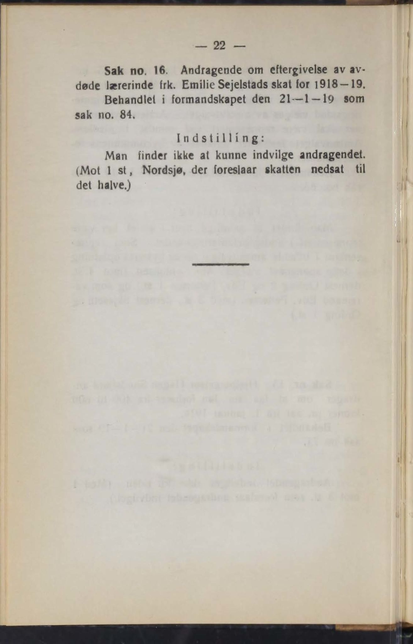 Narvik kommune. Formannskap , AIN/K-18050.150/A/Ab/L0009: Møtebok, 1919