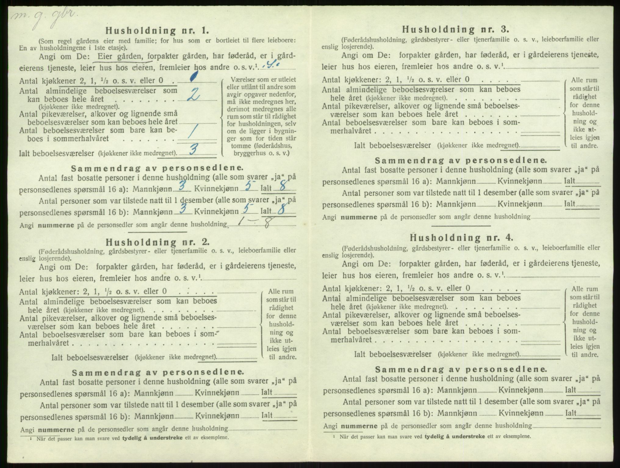 SAB, Folketelling 1920 for 1412 Solund herred, 1920, s. 551