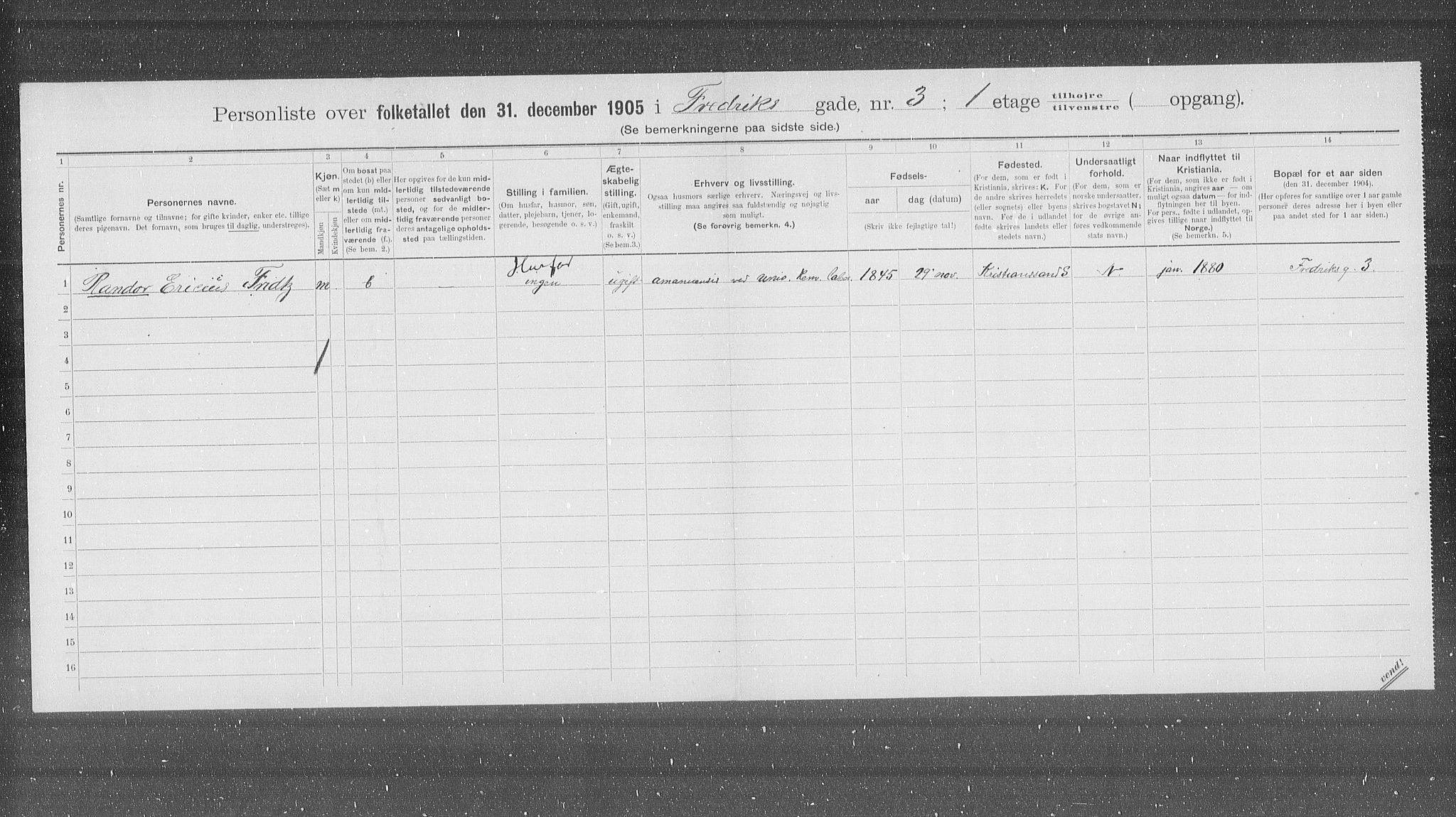 OBA, Kommunal folketelling 31.12.1905 for Kristiania kjøpstad, 1905, s. 13792
