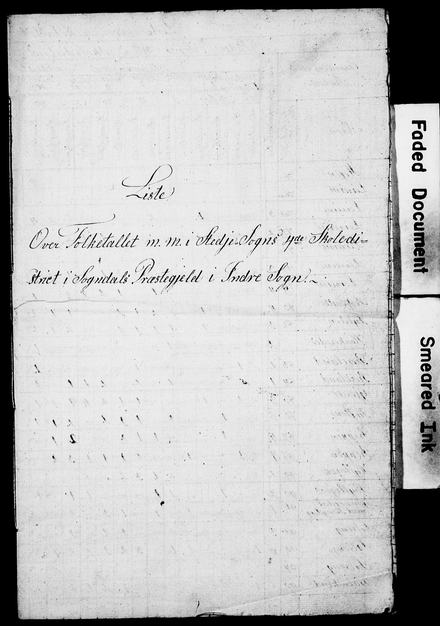 , Folketelling 1845 for 1420P Sogndal prestegjeld, 1845, s. 20