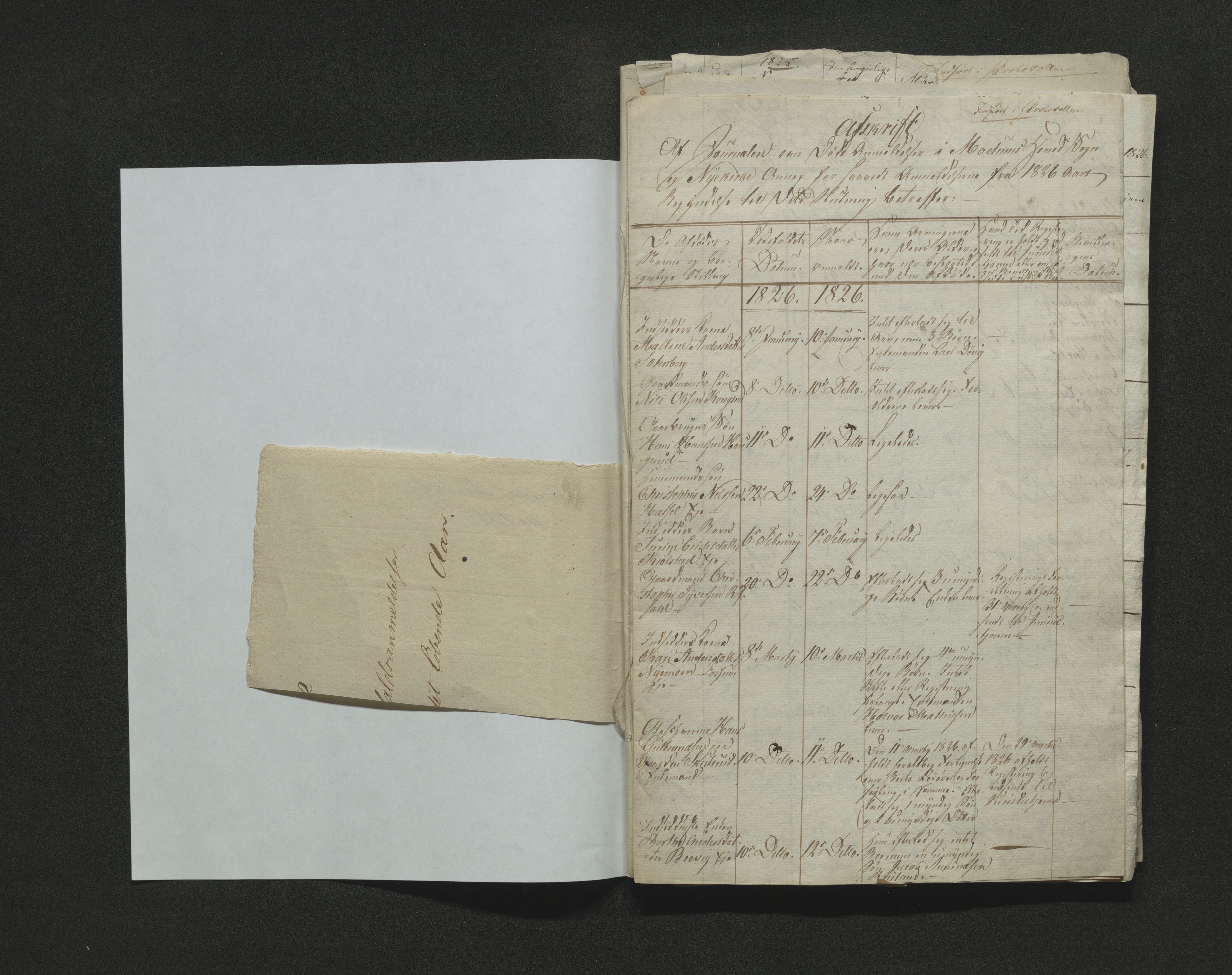 Eiker, Modum og Sigdal sorenskriveri, AV/SAKO-A-123/H/Ha/Hab/L0002: Dødsfallsmeldinger, 1823-1829, s. 101